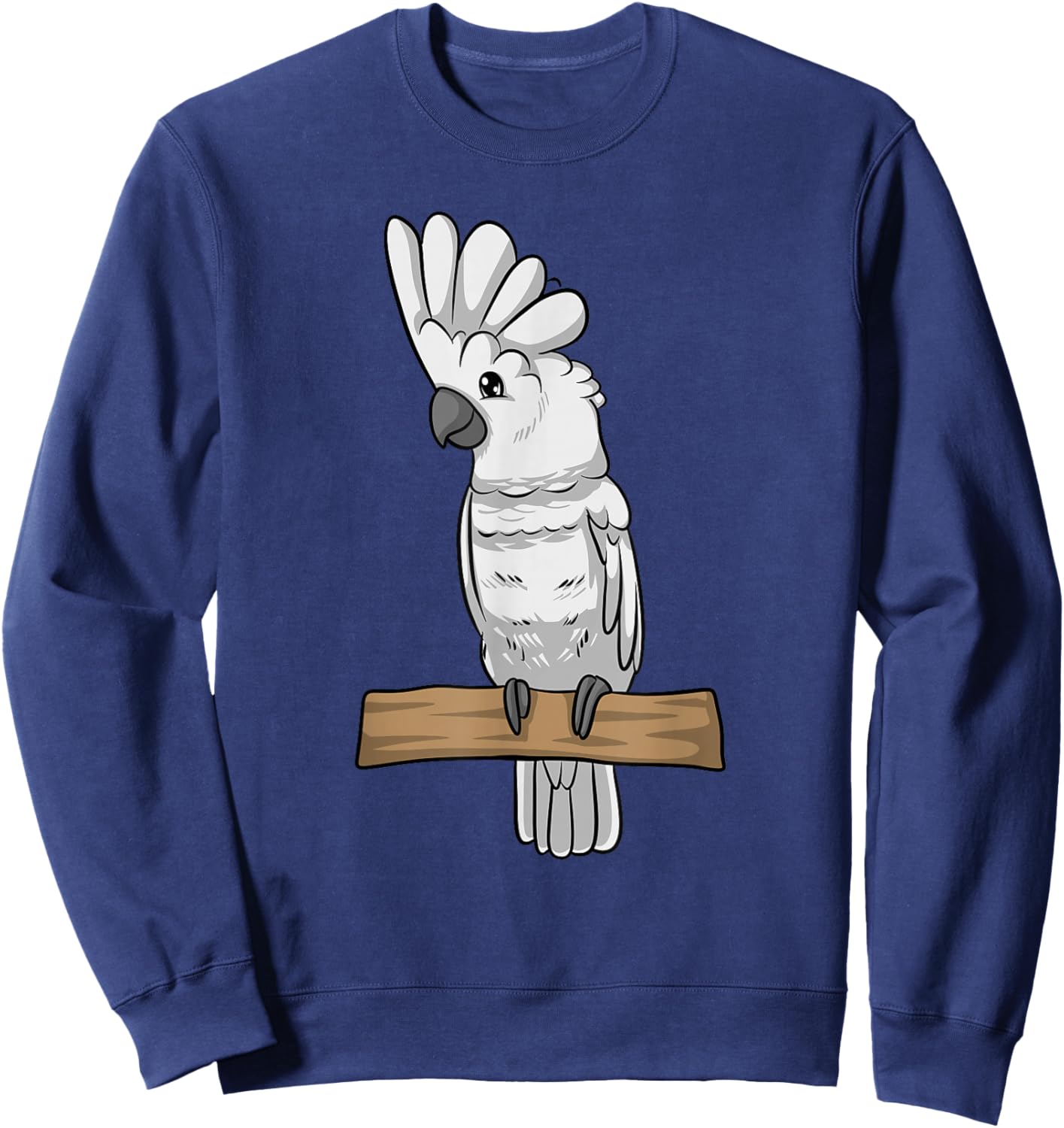 Funny Umbrella Cockatoo Parrot Sweatshirt - Sweatshirt | Navy