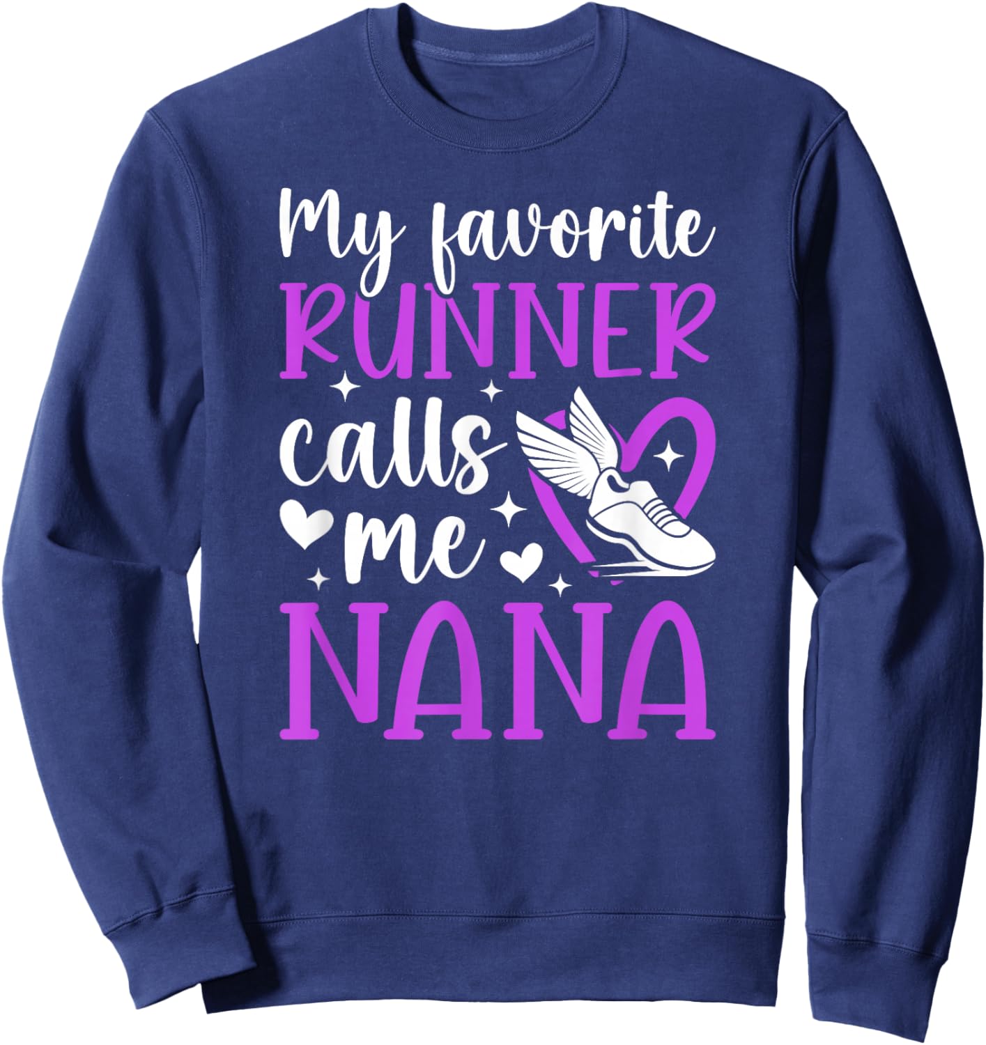 Proud Cross Country Nana Of A Cross Country Runner Nana Sweatshirt - Sweatshirt | Navy