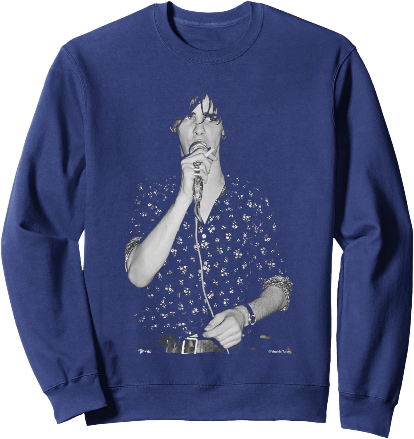 Nick Cave & Birthday Party Live By Virgina Turbett Sweatshirt - Sweatshirt | Navy