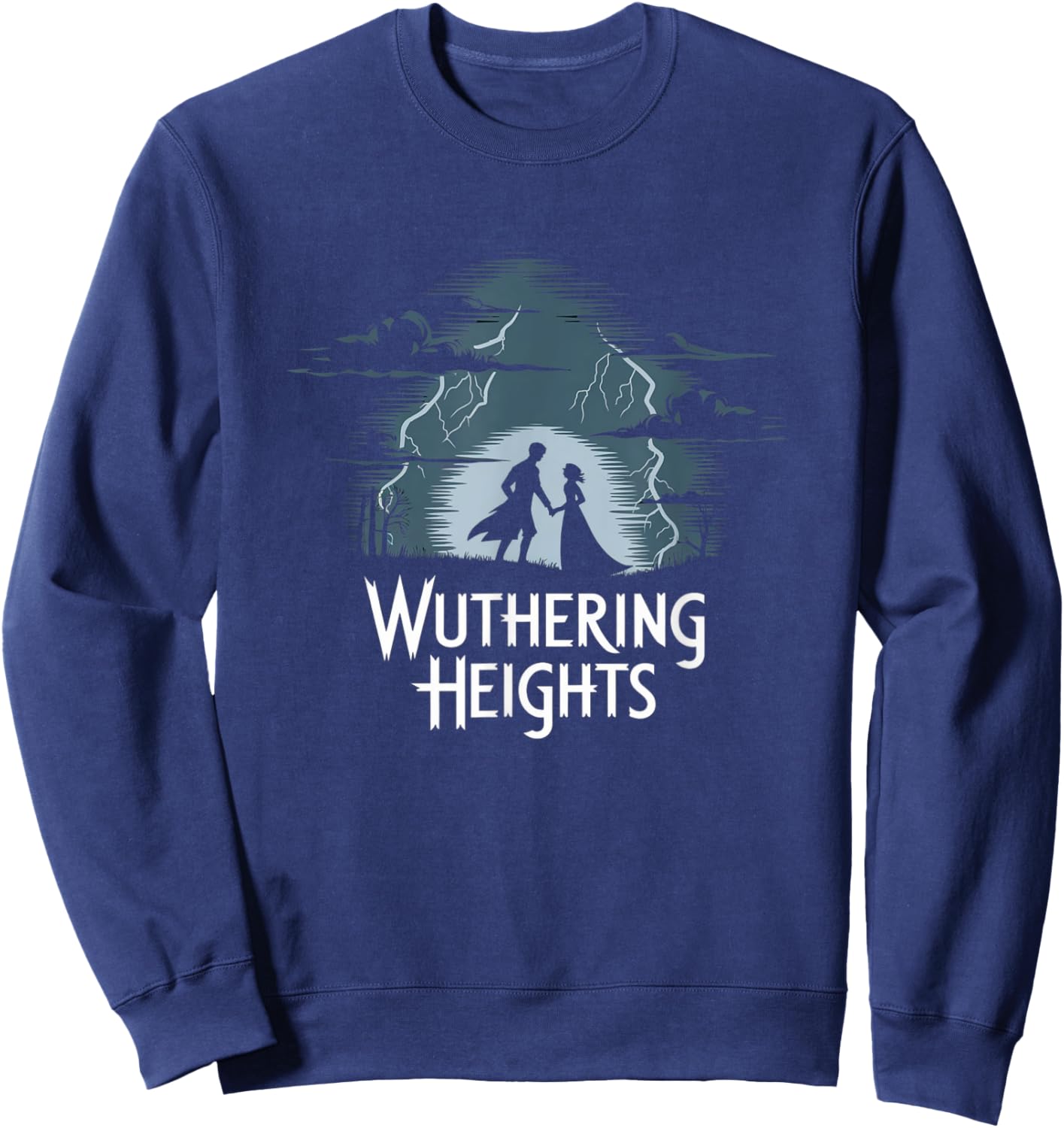 Wuthering Heights Gothic Romance Classic Literature Bookworm Sweatshirt - Sweatshirt | Navy