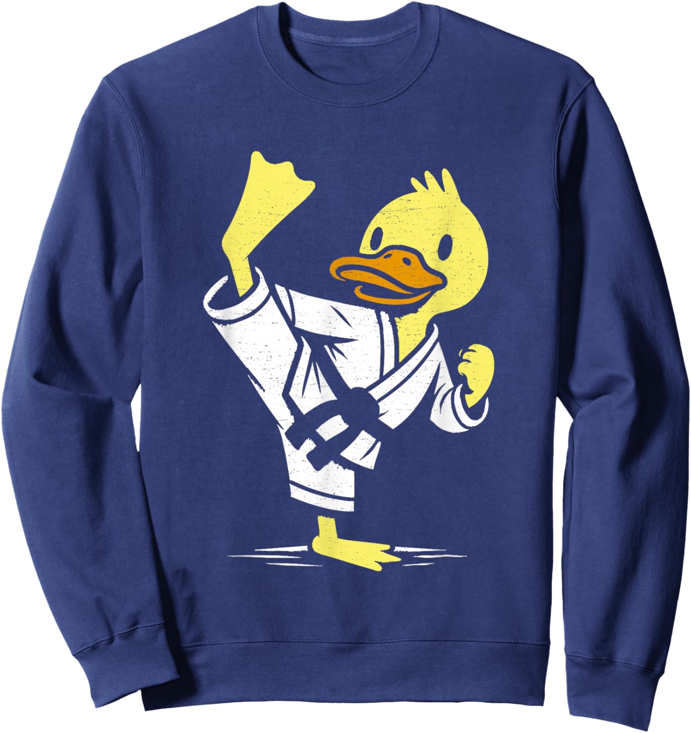 Duck Karate Funny Rubber Duck Lover Martial Arts Sweatshirt - Sweatshirt | Navy