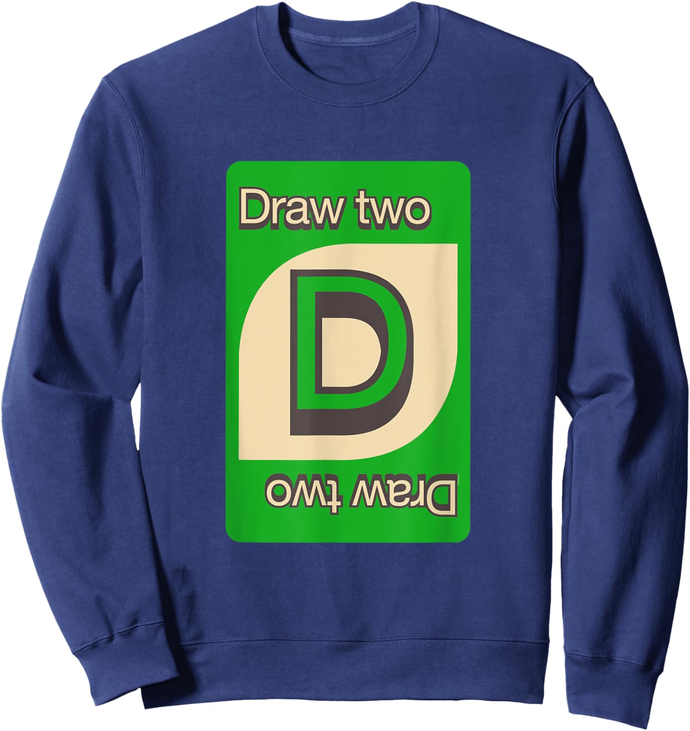 UNO Vintage Draw Two Sweatshirt - Sweatshirt | Navy