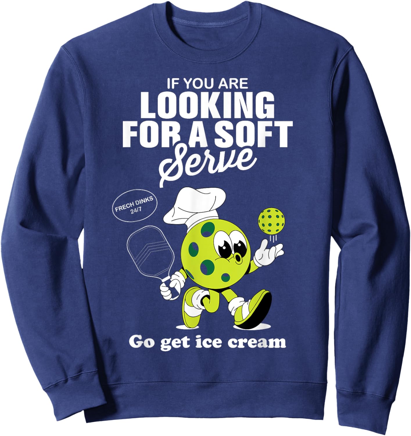 Funny Pickleball Pickle Ball Paddleball Coach Player Lover Sweatshirt - Sweatshirt | Navy