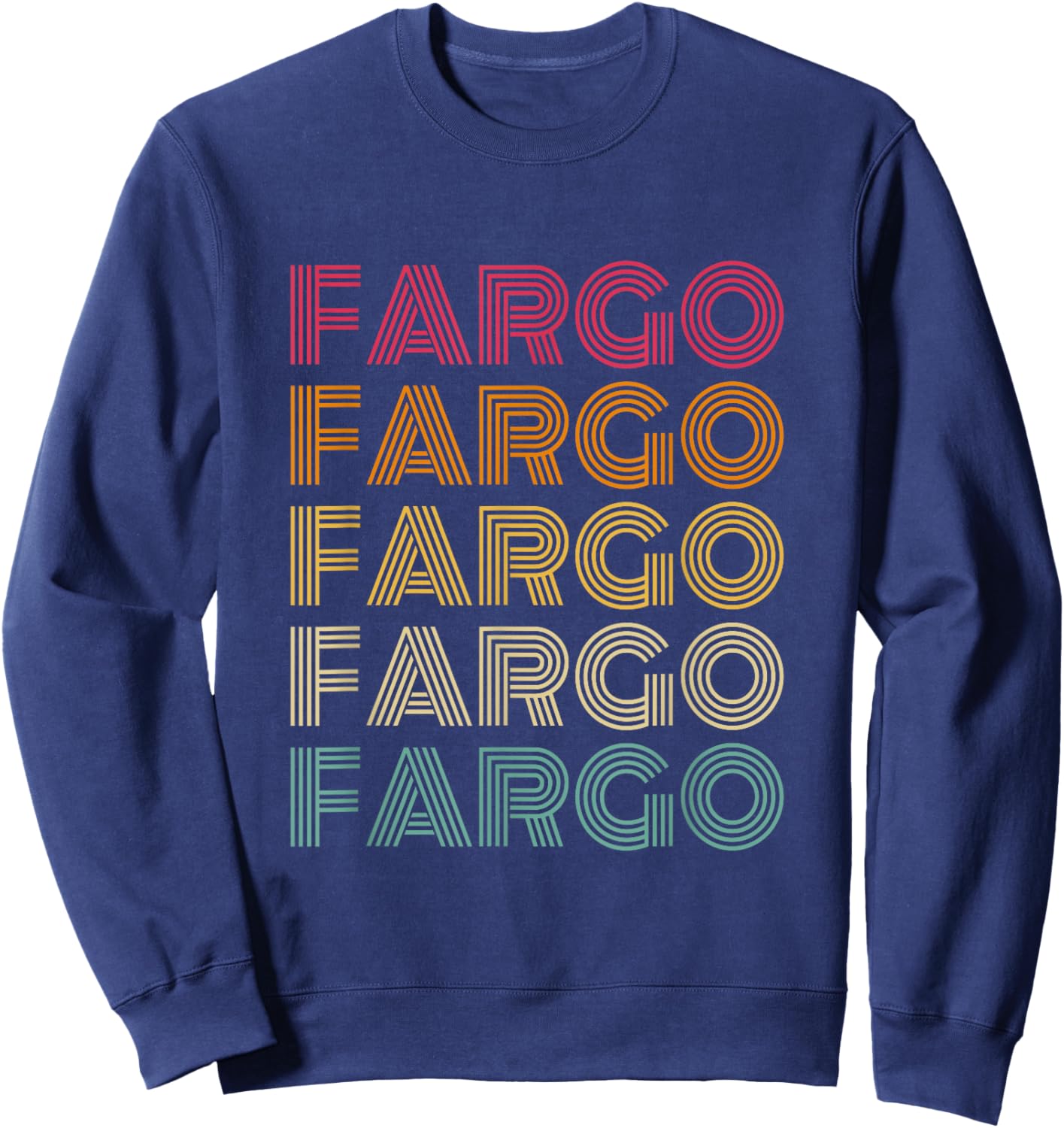 Fargo - Retro Vintage Style 70s 80s Throwback Classic Sweatshirt - Sweatshirt | Navy
