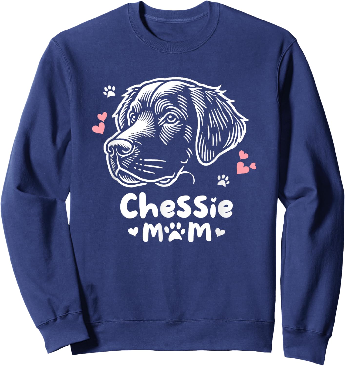 Chessie Mom Chesapeake Bay Retriever Sweatshirt - Sweatshirt | Navy