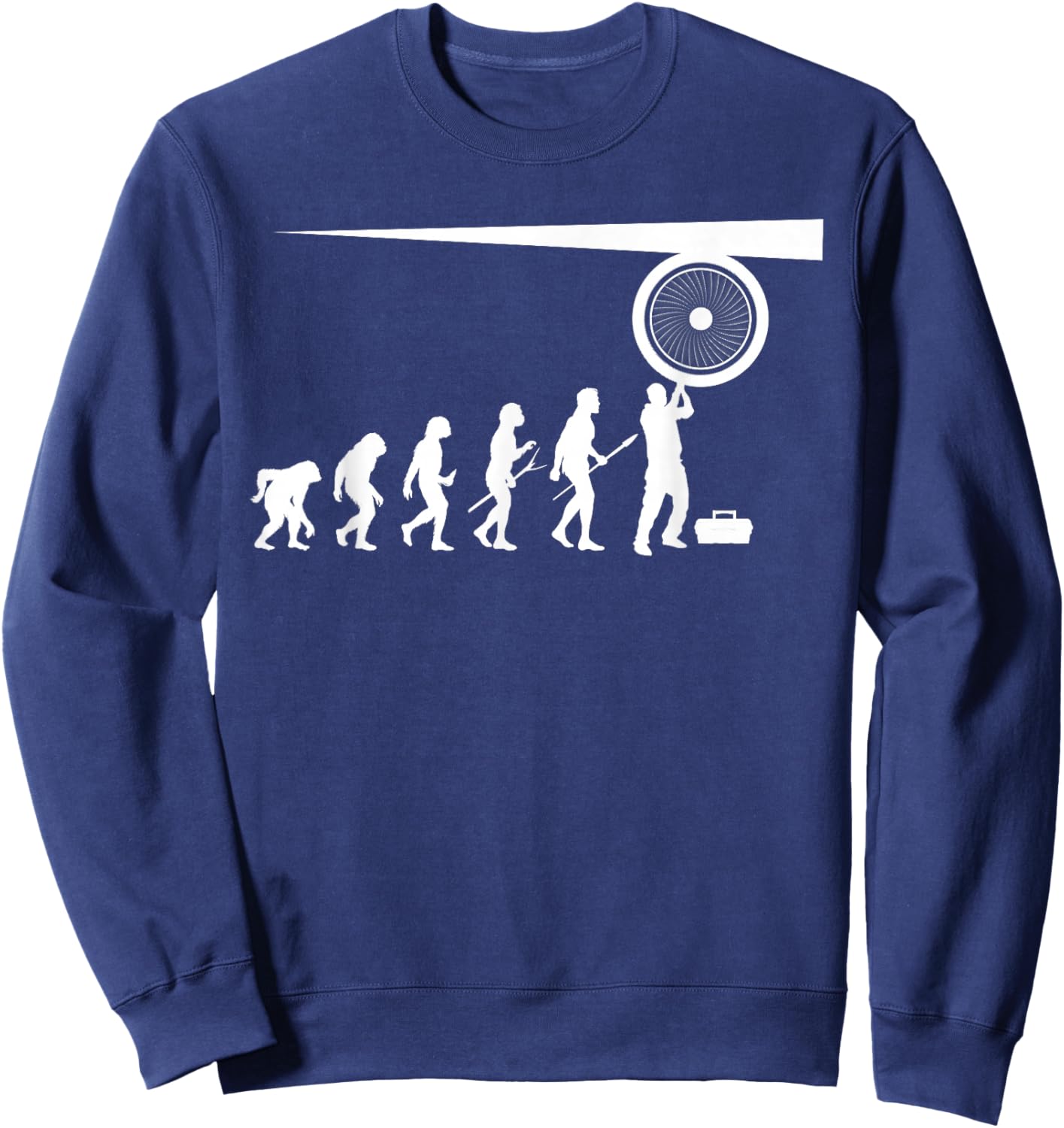 Best Aircraft Mechanic Art Women Aviation Mechanic Sweatshirt - Sweatshirt | Navy