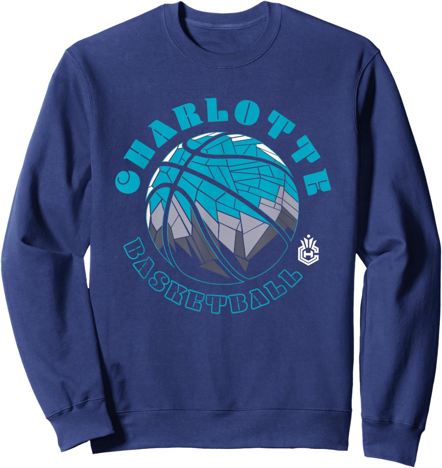 NBA Charlotte Hornets Neon Prism Basketball Sweatshirt - Sweatshirt | Navy