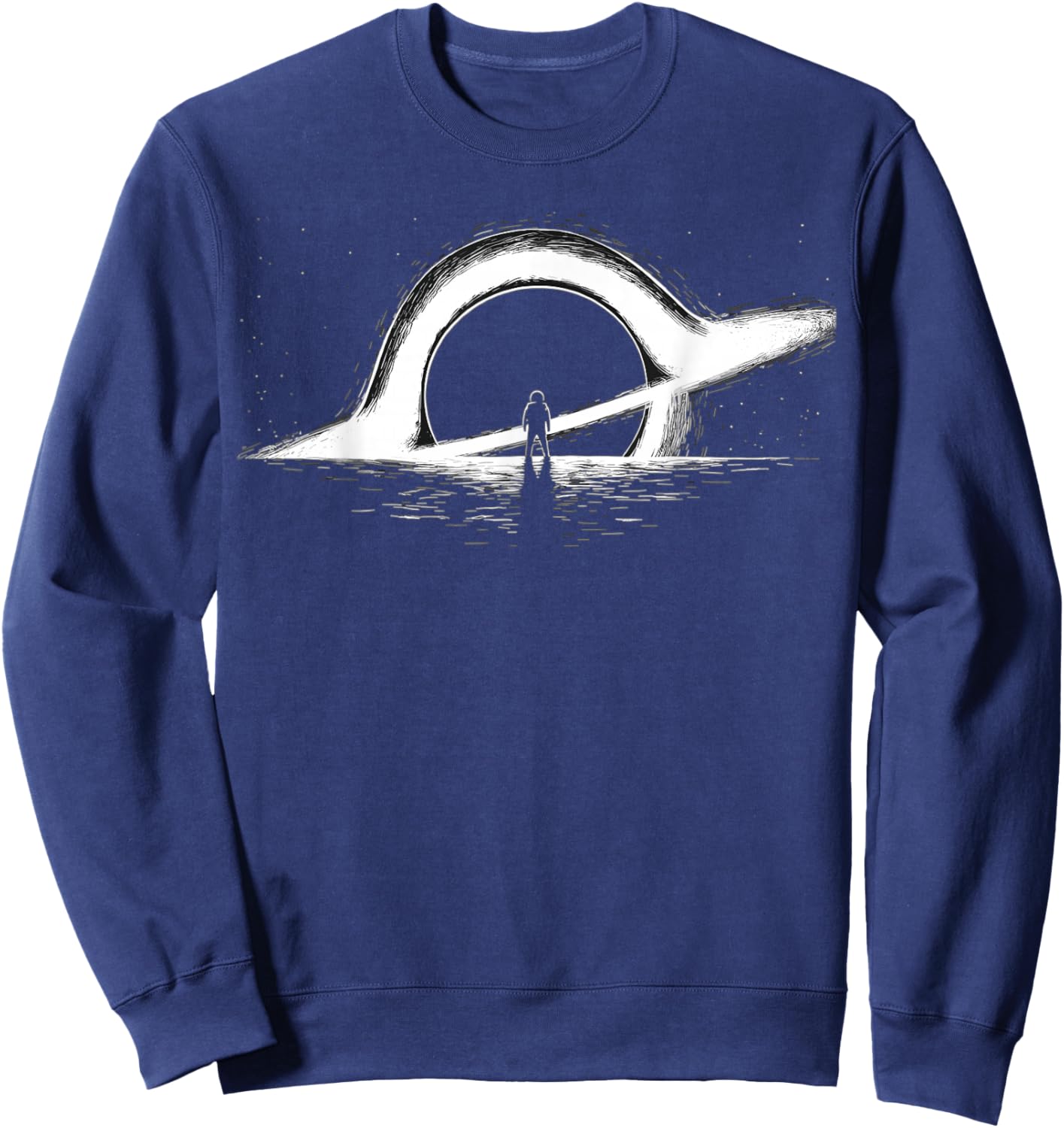Black Hole Physics- Astrophysics Physic Graphic astronaut Sweatshirt - Sweatshirt | Navy