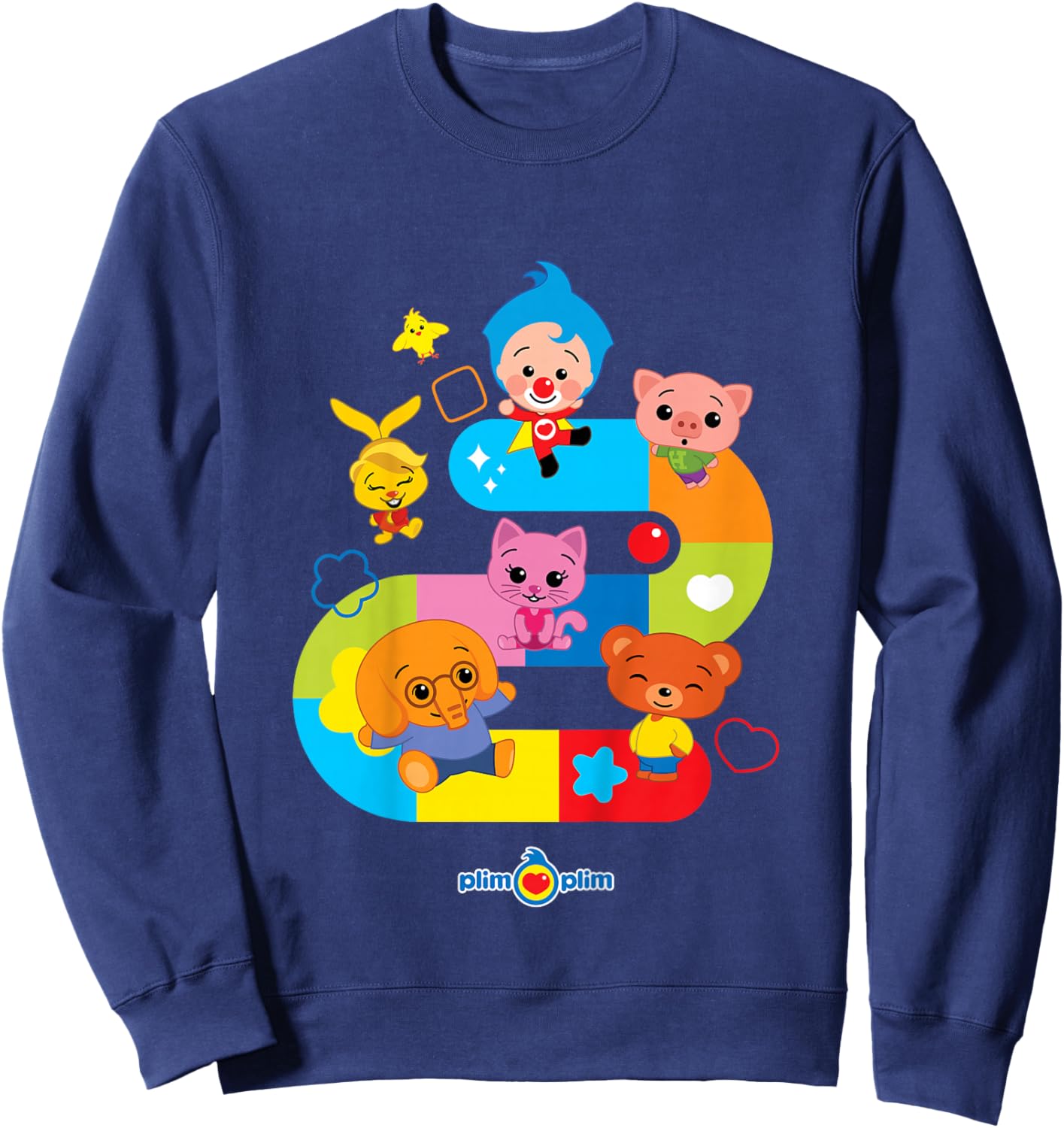 Plim Plim The Kindness Hero - Colourful Designs for Children Sweatshirt - Sweatshirt | Navy