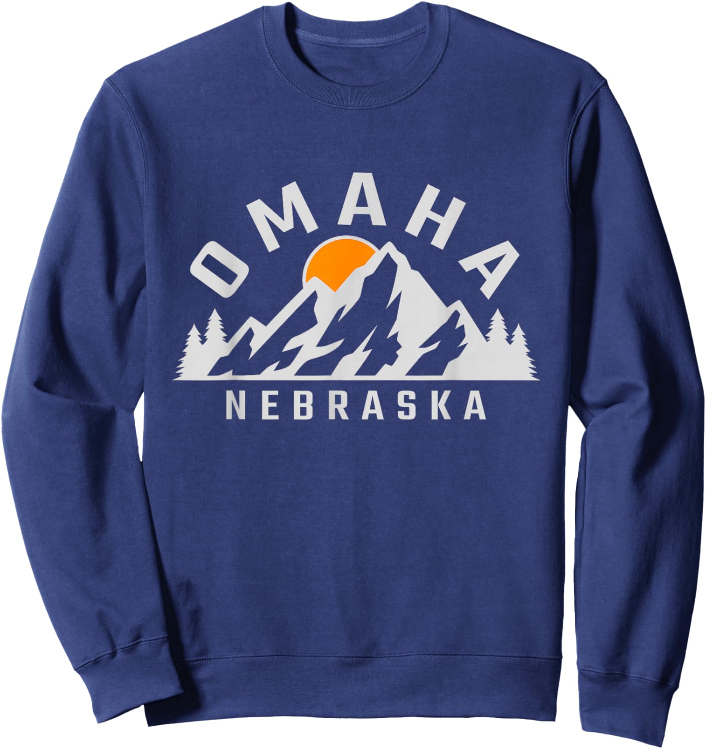 Omaha - Nebraska - Outdoors - Classic Sweatshirt - Sweatshirt | Navy
