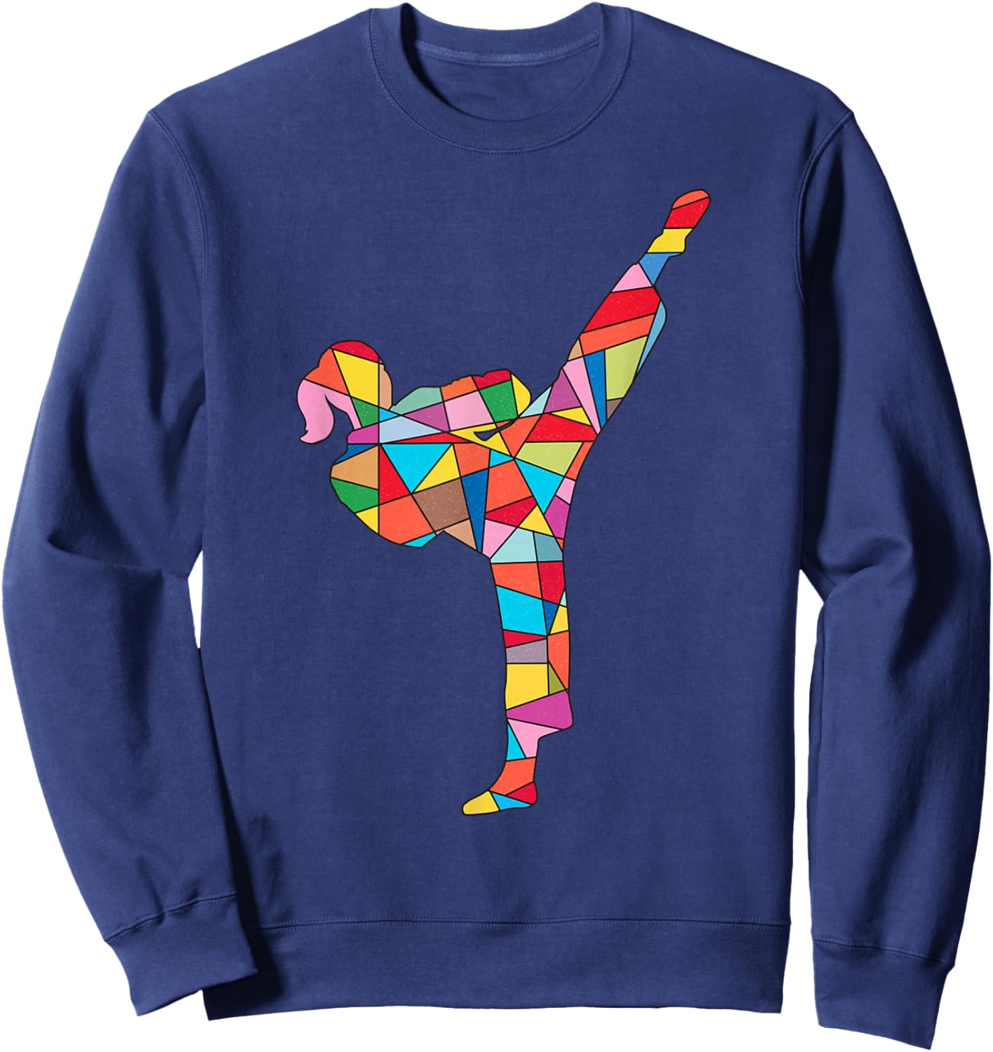 Karate Girl Martial Arts Kids Women Taekwondo Girls Sweatshirt - Sweatshirt | Navy