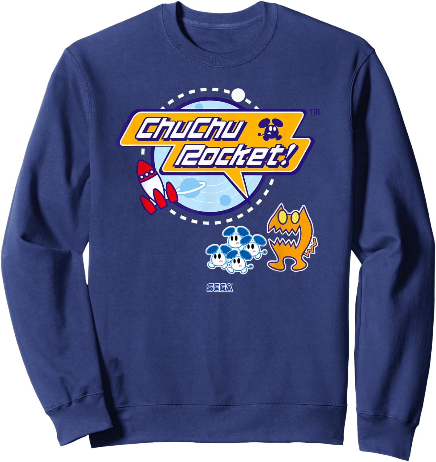 Chu Chu Rocket! SEGA Dreamcast video game Sweatshirt - Sweatshirt | Navy