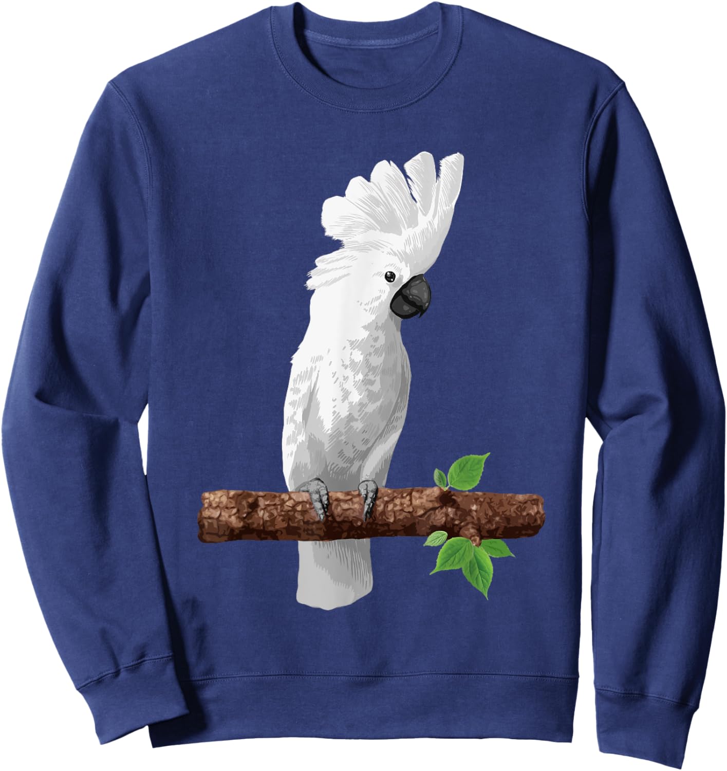 Cool Cockatoo Art Women Parrot Lover Goffin Cockatoo Sweatshirt - Sweatshirt | Navy