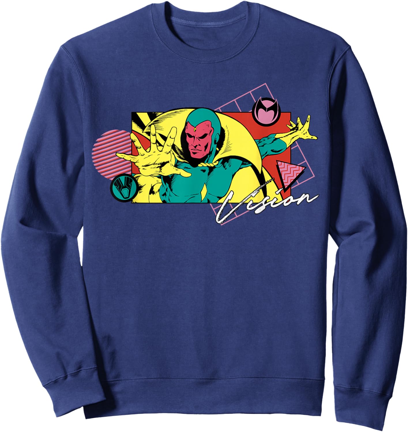 Marvel Valentine’s Day ’90s Couples Matching Vision Sweatshirt - Sweatshirt | Navy