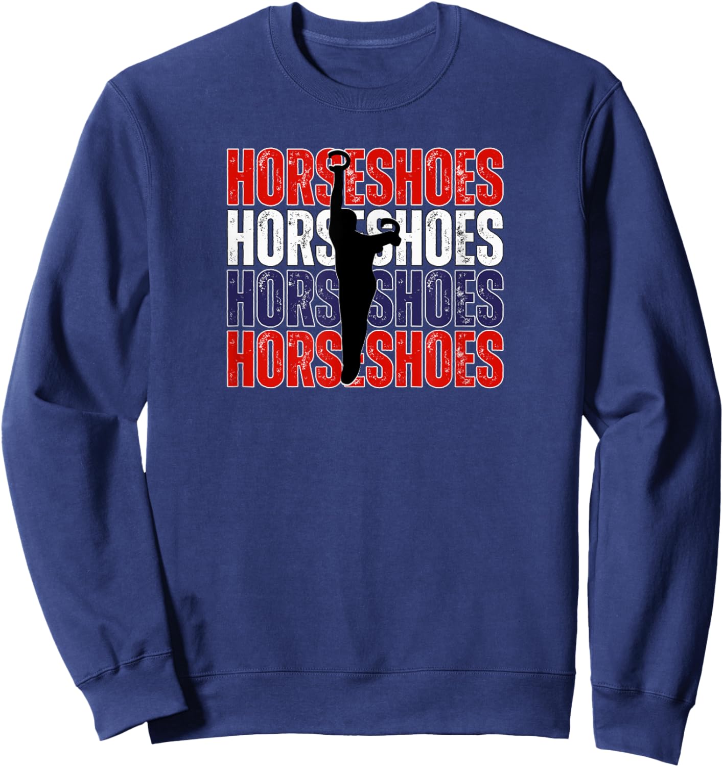 National Horseshoe Pitchers Association NHPA Store Black Classic Fit Short Sleeve Sweatshirt - Sweatshirt | Navy