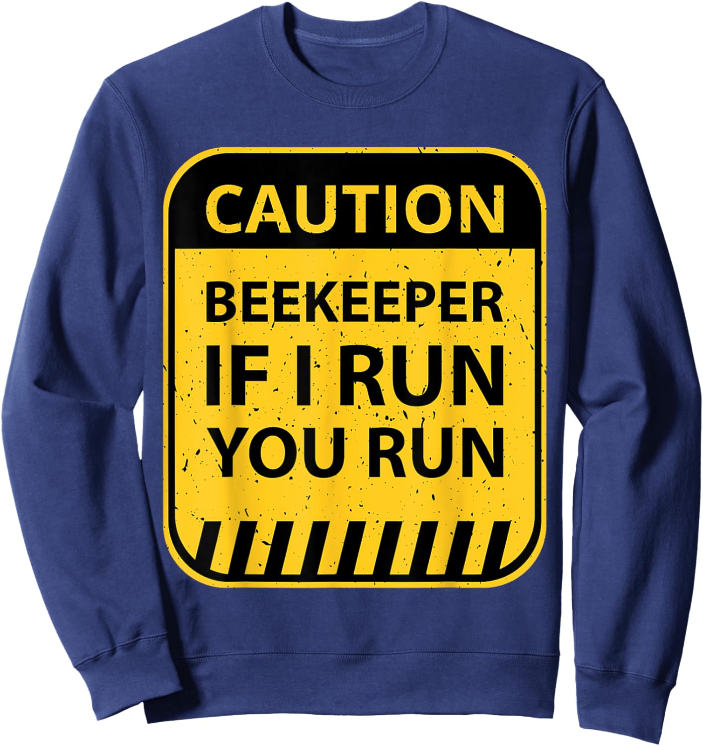 Beekeeper Funny Honeybee Beekeeping Bee Farm Enthusiast Gag Sweatshirt - Sweatshirt | Navy