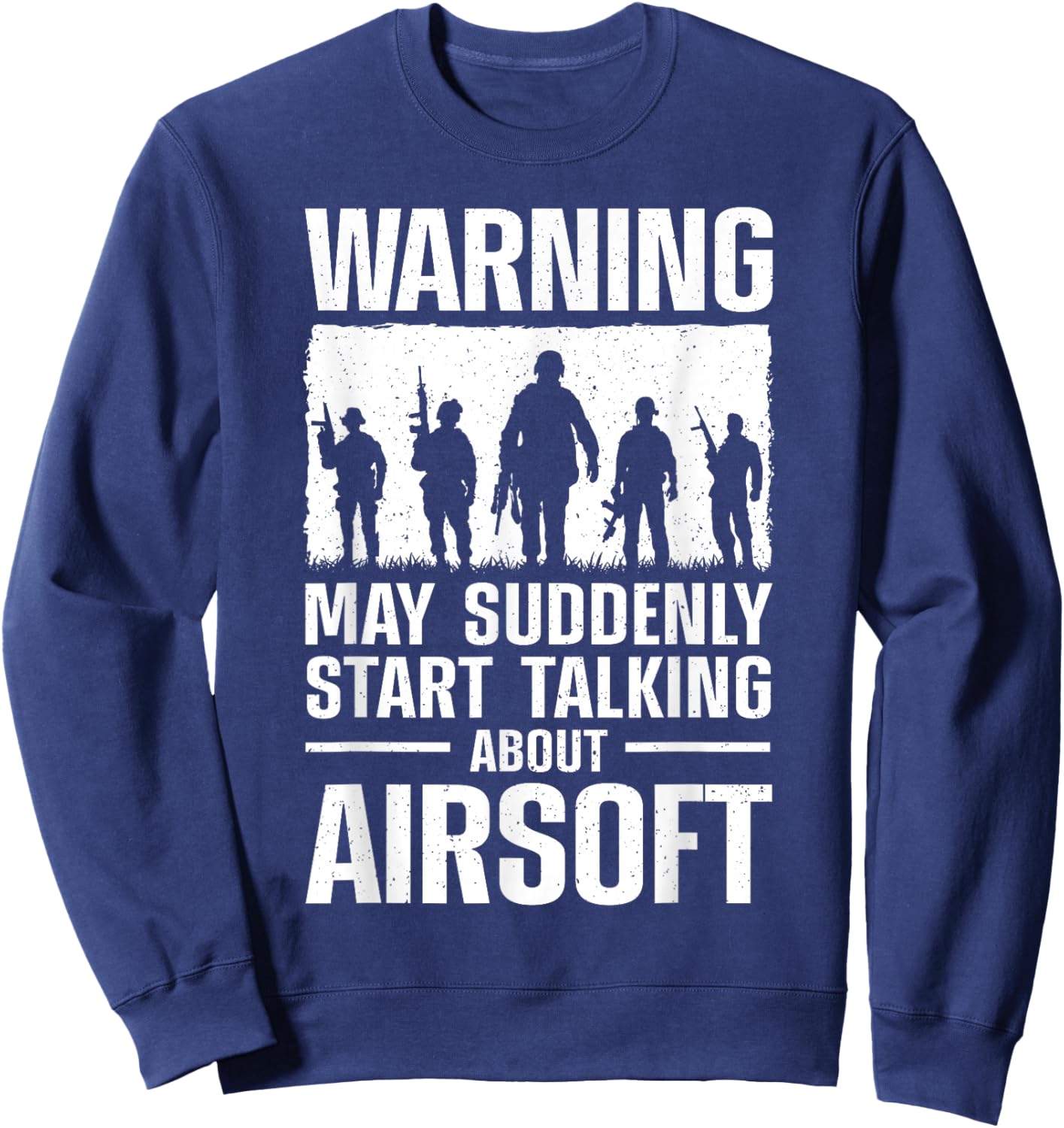 Funny Airsoft Art Women Tactical Airsoft Gun Airsoft Sweatshirt - Sweatshirt | Navy