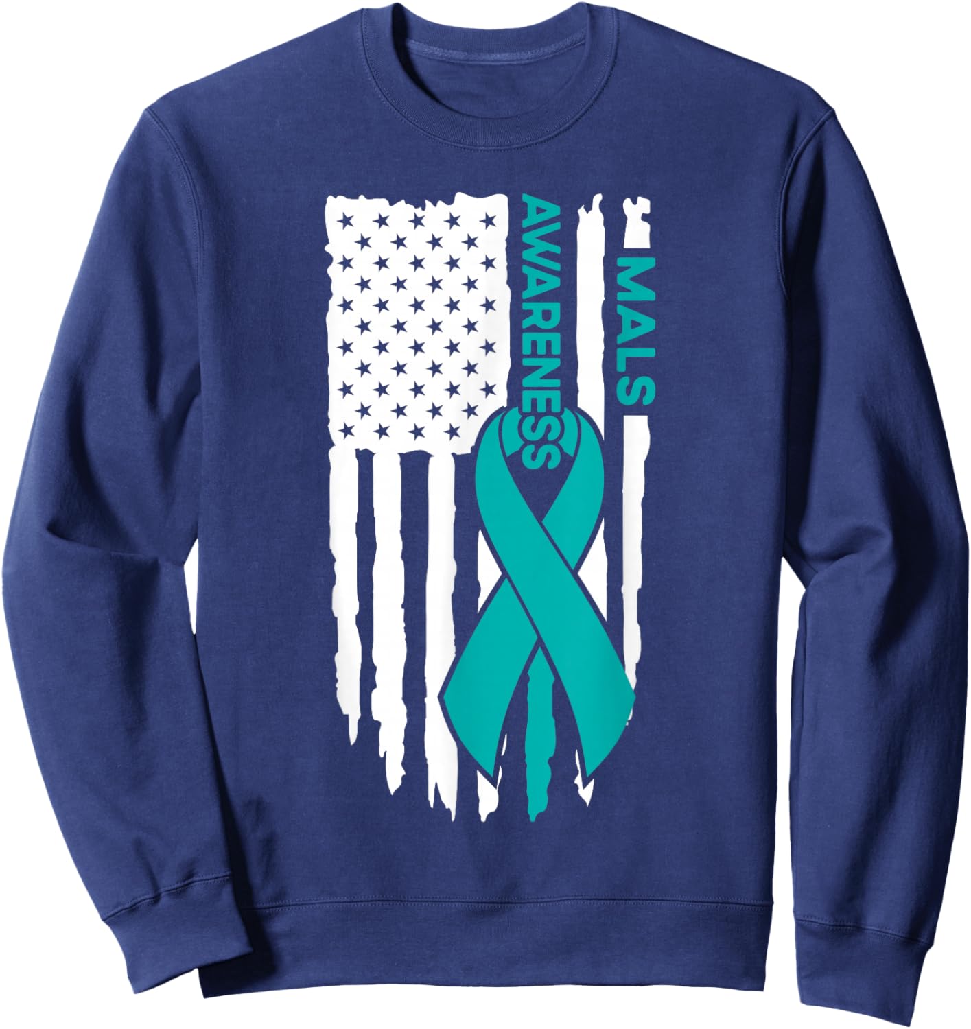 MALS Awareness Flag MALS Sweatshirt - Sweatshirt | Navy