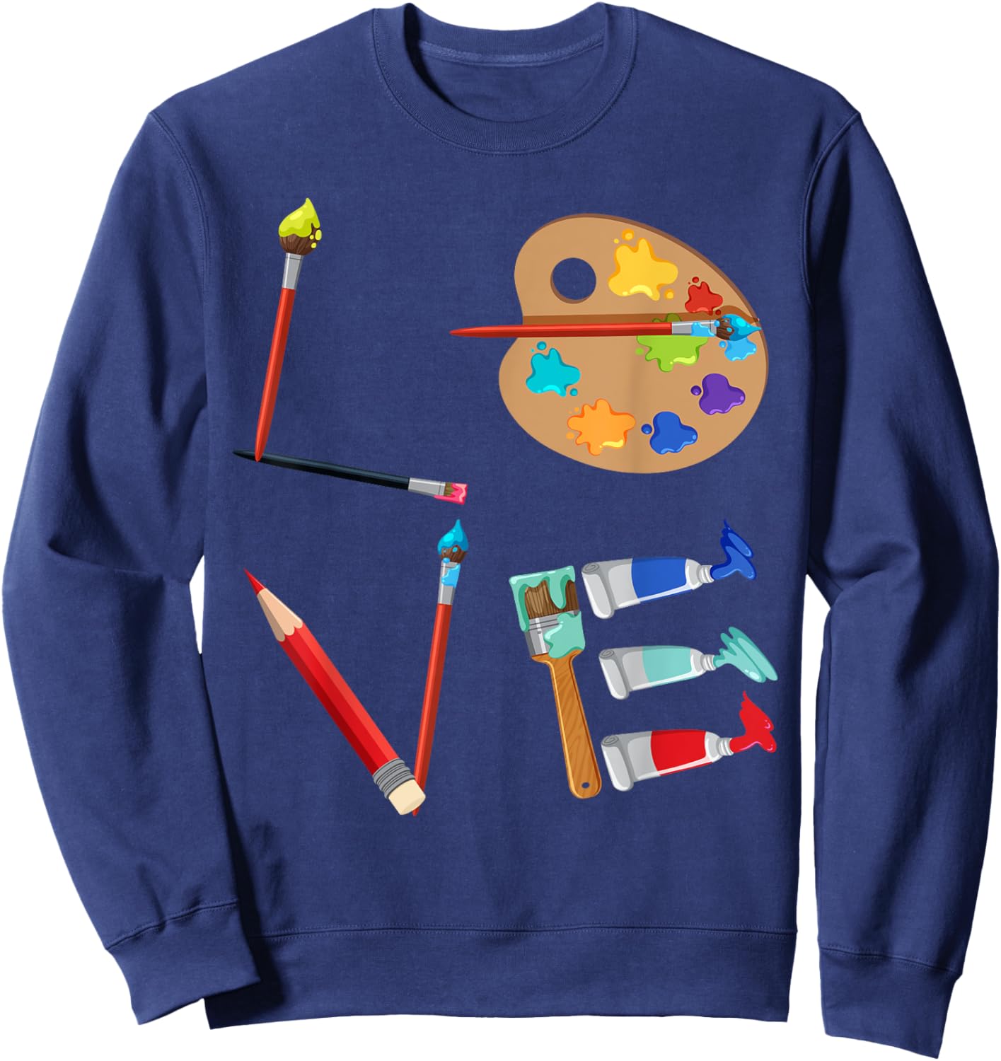 Art for Artist Art Teacher Sweatshirt - Sweatshirt | Navy