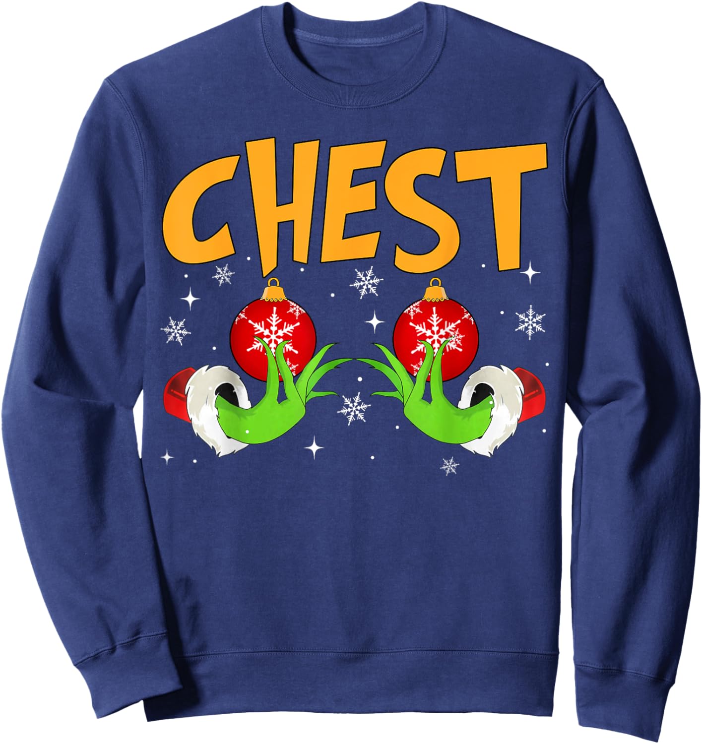 Chest Nuts Matching Chestnuts Christmas Snow Couples Women Sweatshirt - Sweatshirt | Navy