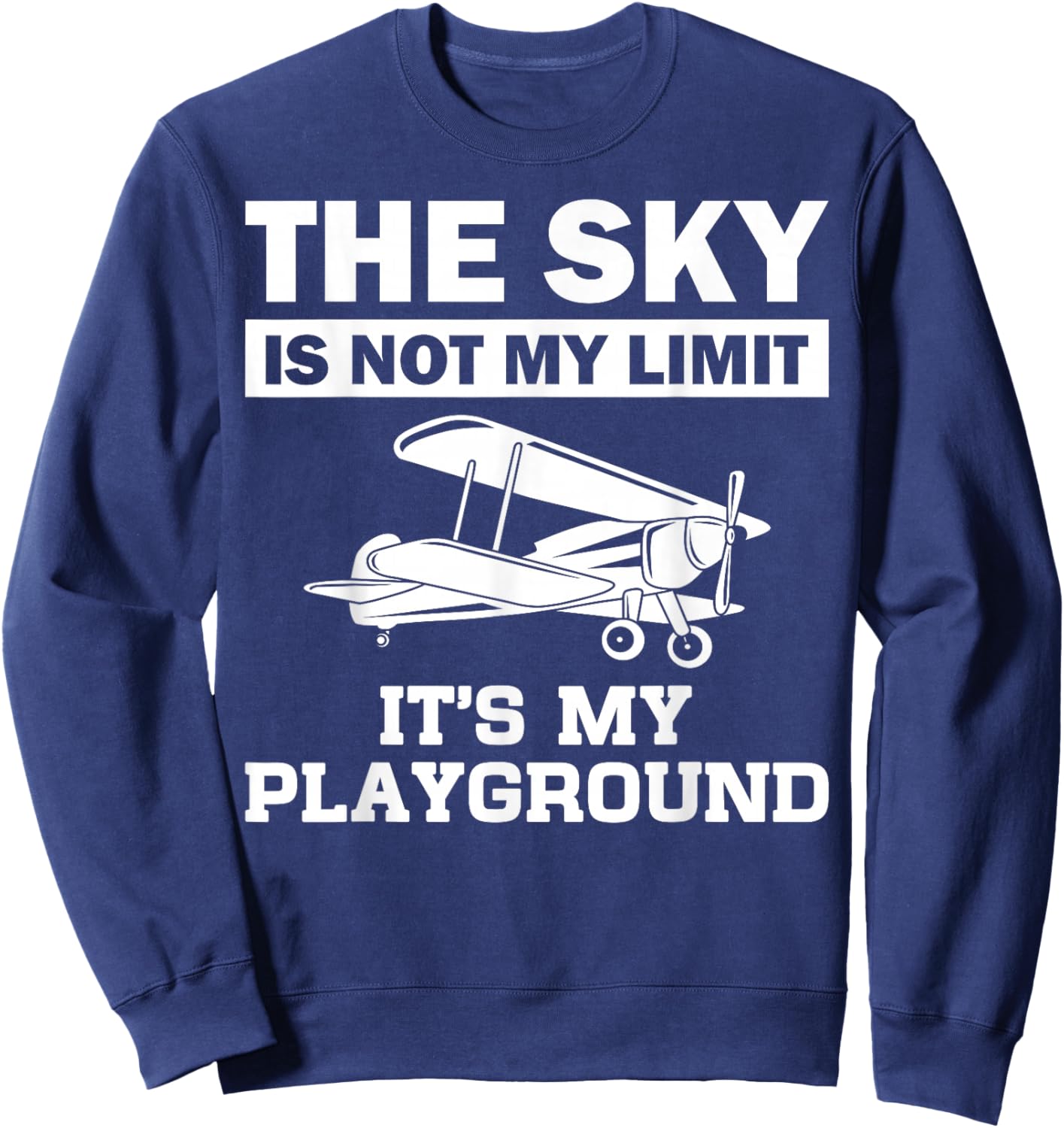 Funny Pilot Design Women Aviation Airplane Pilot Sweatshirt - Sweatshirt | Navy