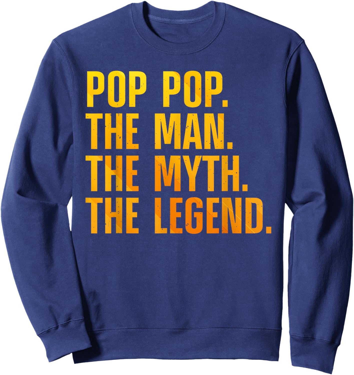 Pop Pop Art For Grandpa Grandfather From Grandkids Pop Pop Sweatshirt - Sweatshirt | Navy