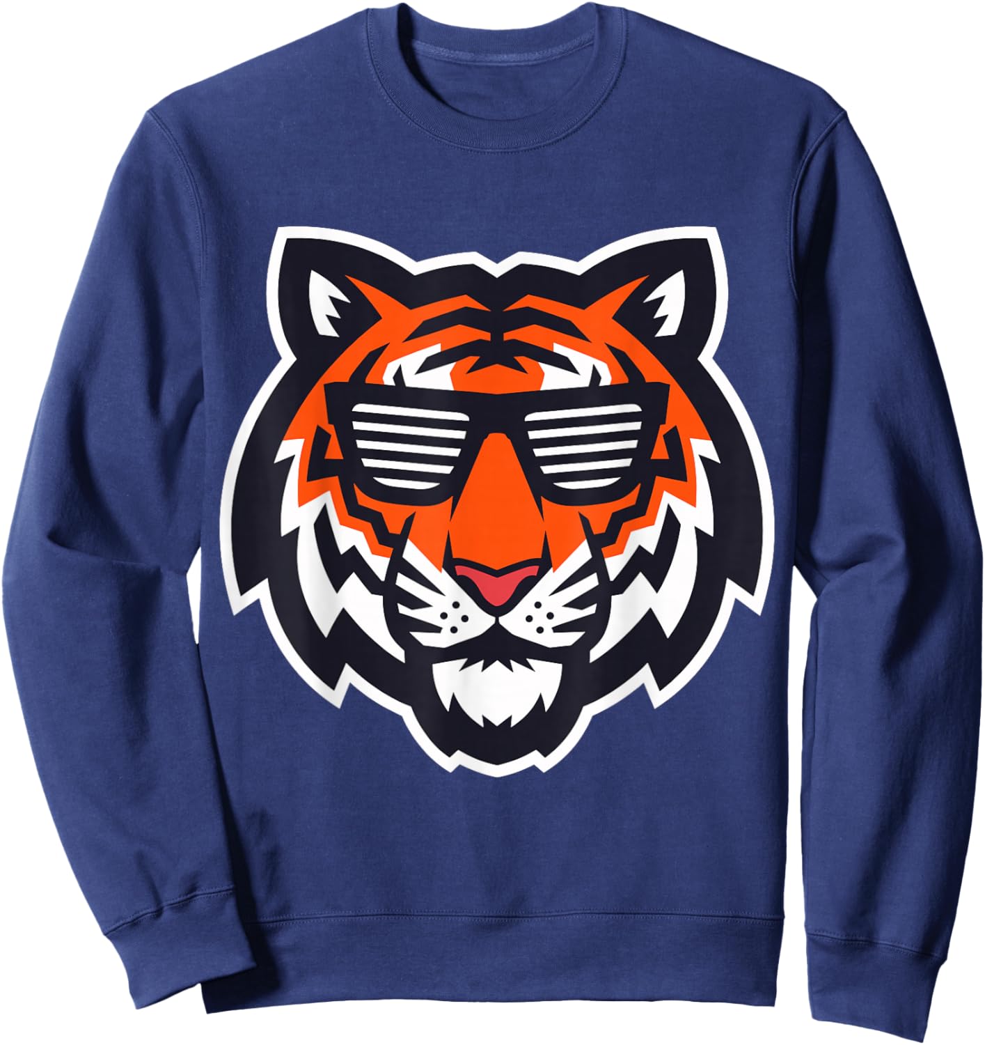 Bengal Tiger with Sunglasses Sweatshirt - Sweatshirt | Navy