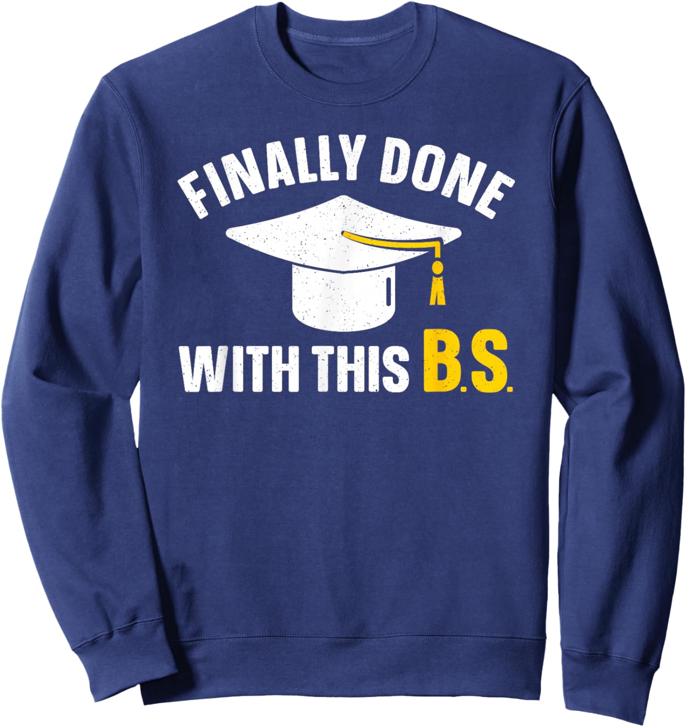 Graduation Art Women Bachelor Of Science Graduation Sweatshirt - Sweatshirt | Navy