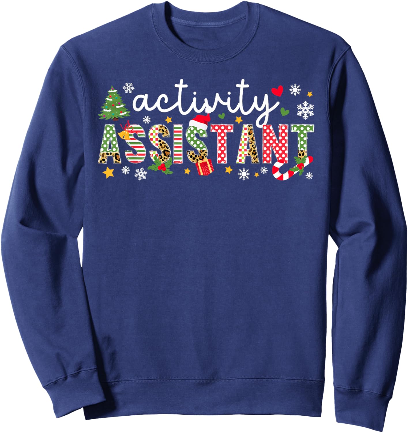 Activity Assistant Christmas Activities Assistant Xmas Sweatshirt - Sweatshirt | Navy