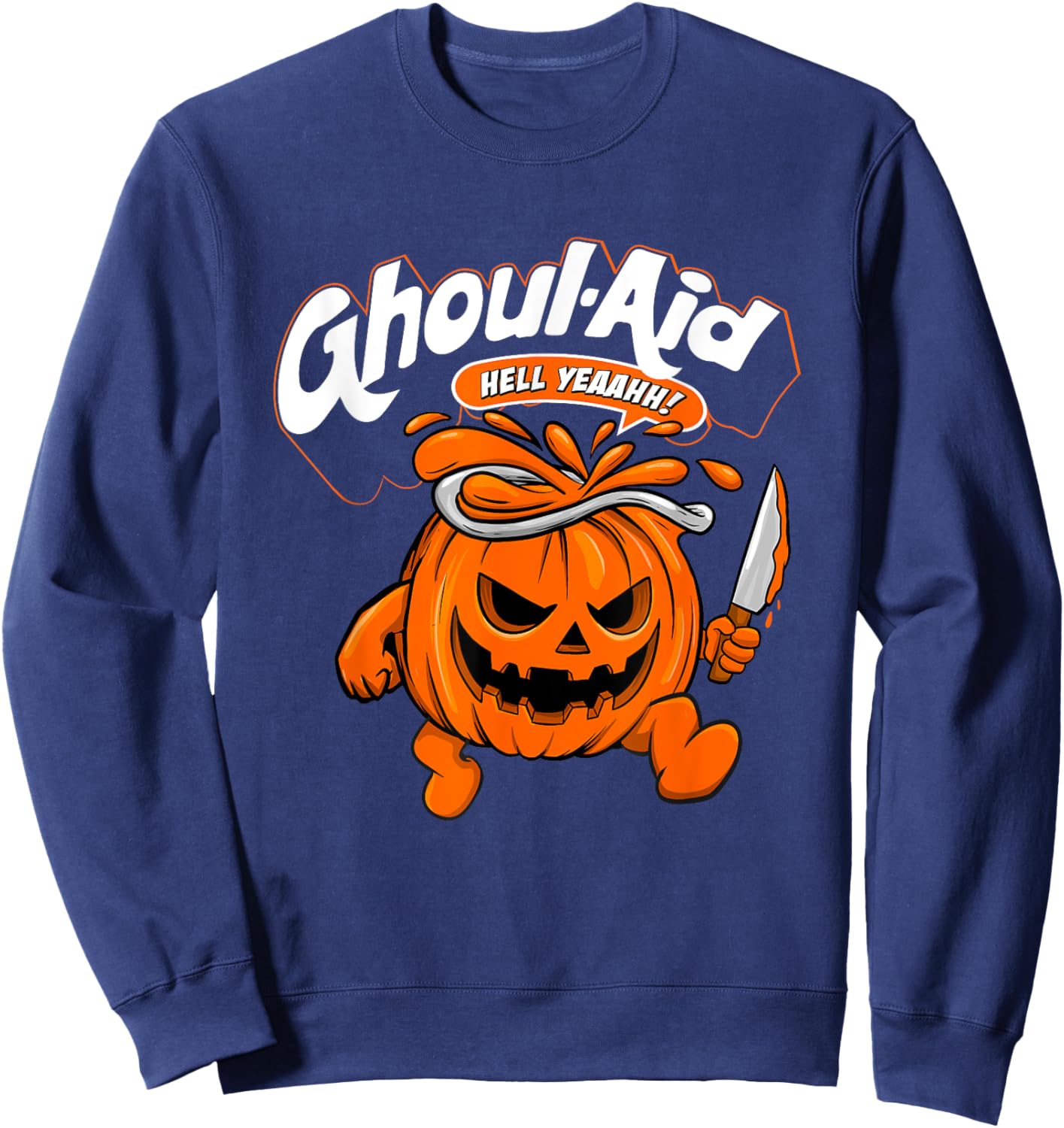 Ghoul Aid - Spooky Witch Halloween Sweatshirt - Sweatshirt | Navy