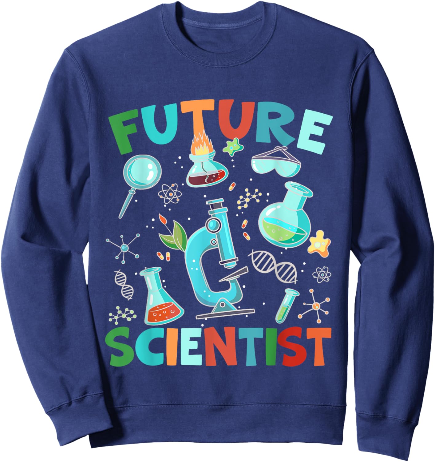 Future Scientist - Student Fair Scientist Boy Girl Science Sweatshirt - Sweatshirt | Navy