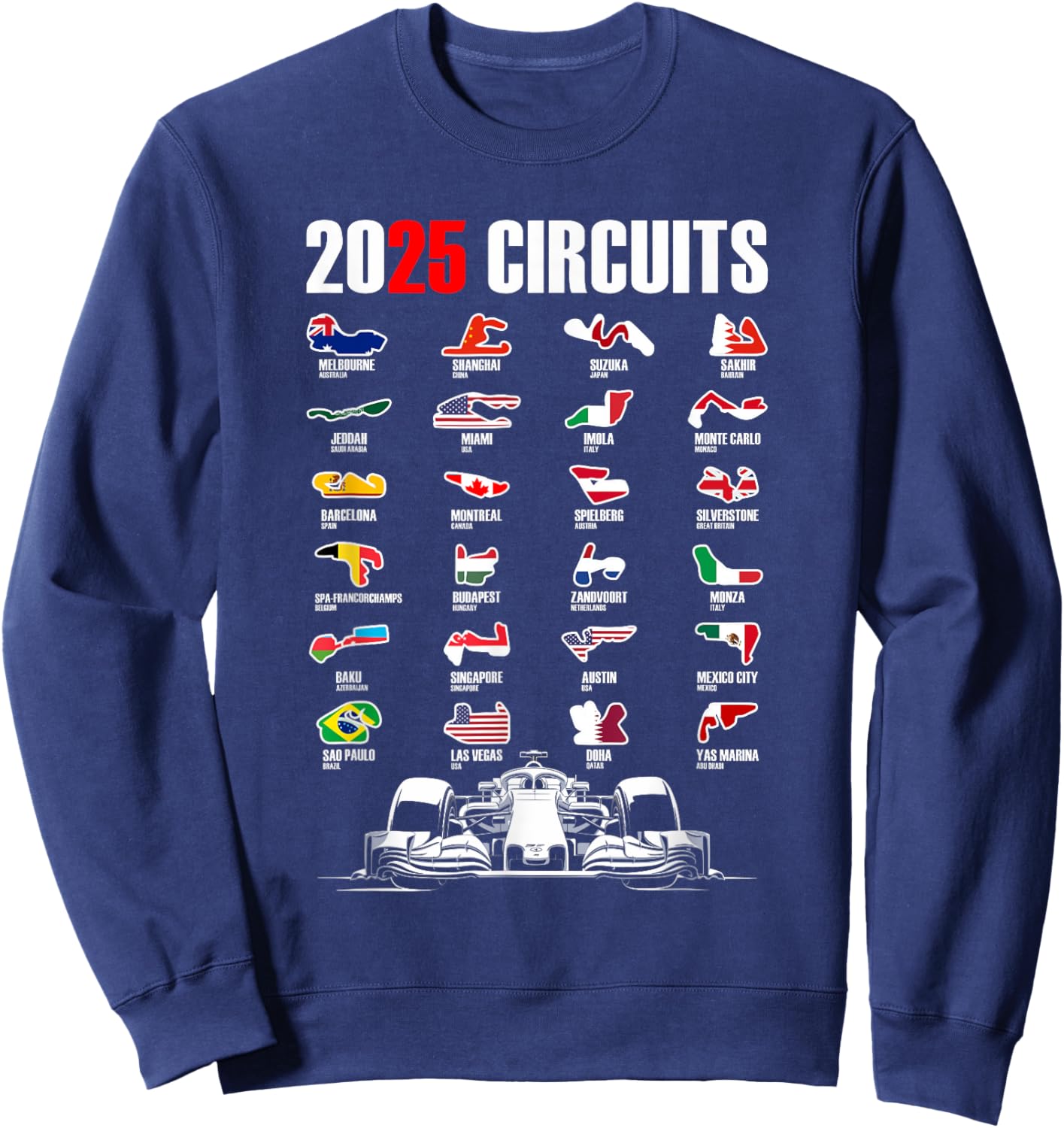 Racing Country Pit Crew Costume Car Auto Car Race Sweatshirt - Sweatshirt | Navy