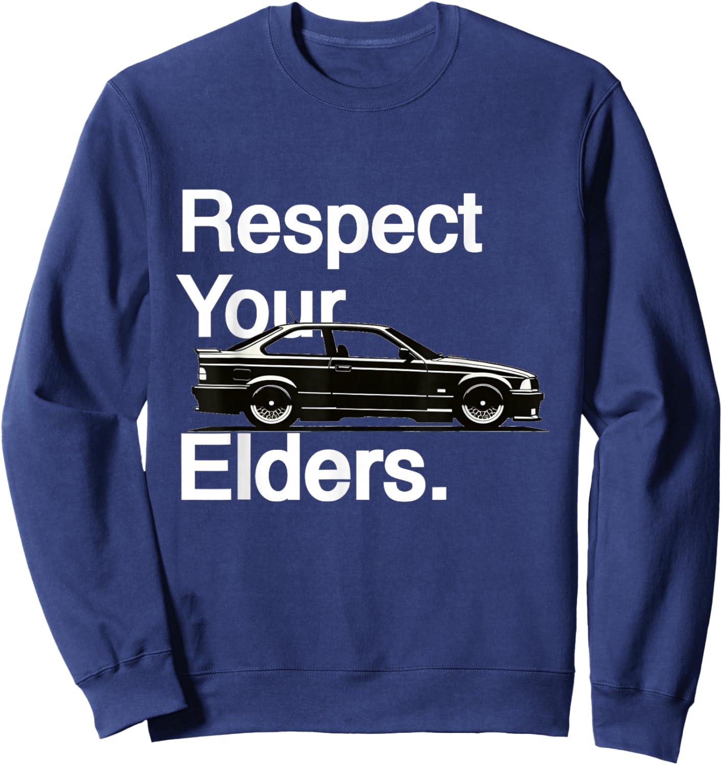 Respect Your Elders Vintage Euro E36 Sweatshirt - Sweatshirt | Navy
