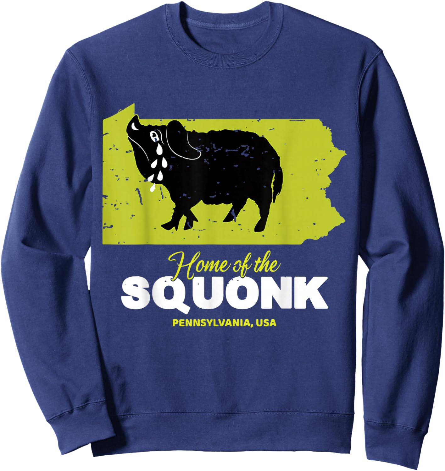 Home Of The Squonk Pennsylvania State American Cryptid Sweatshirt - Sweatshirt | Navy
