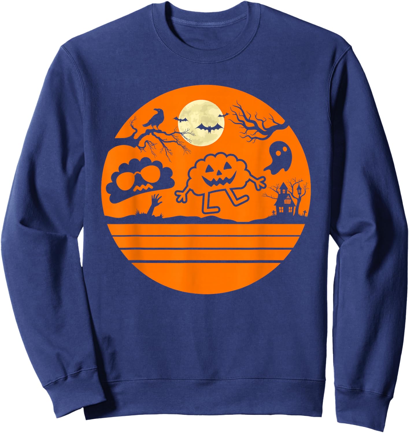 Polish Pierogi Shirt Halloween Funny Polish Food Sweatshirt - Sweatshirt | Navy