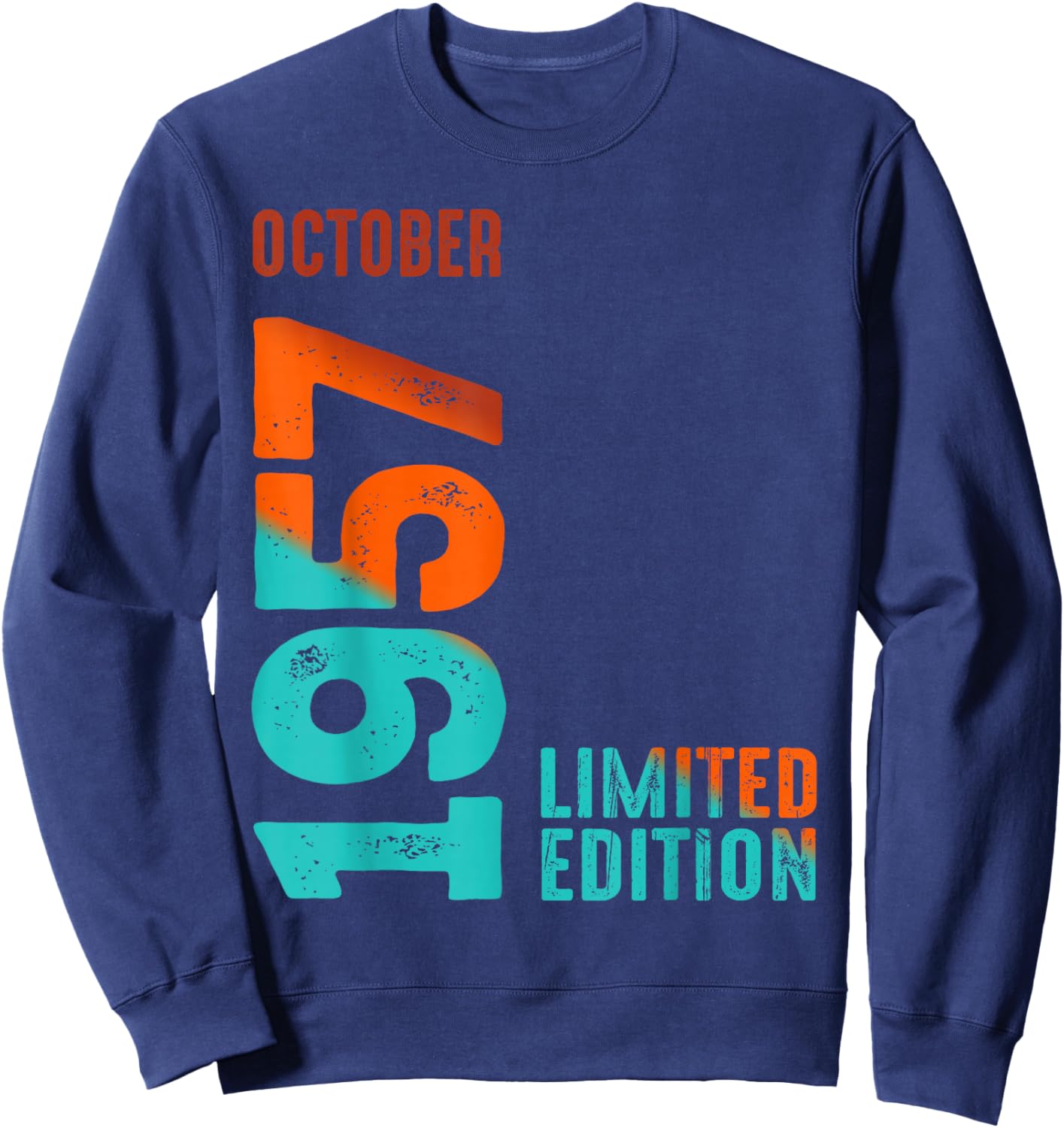 October 1957 Limited Edition Birthday Sweatshirt - Sweatshirt | Navy