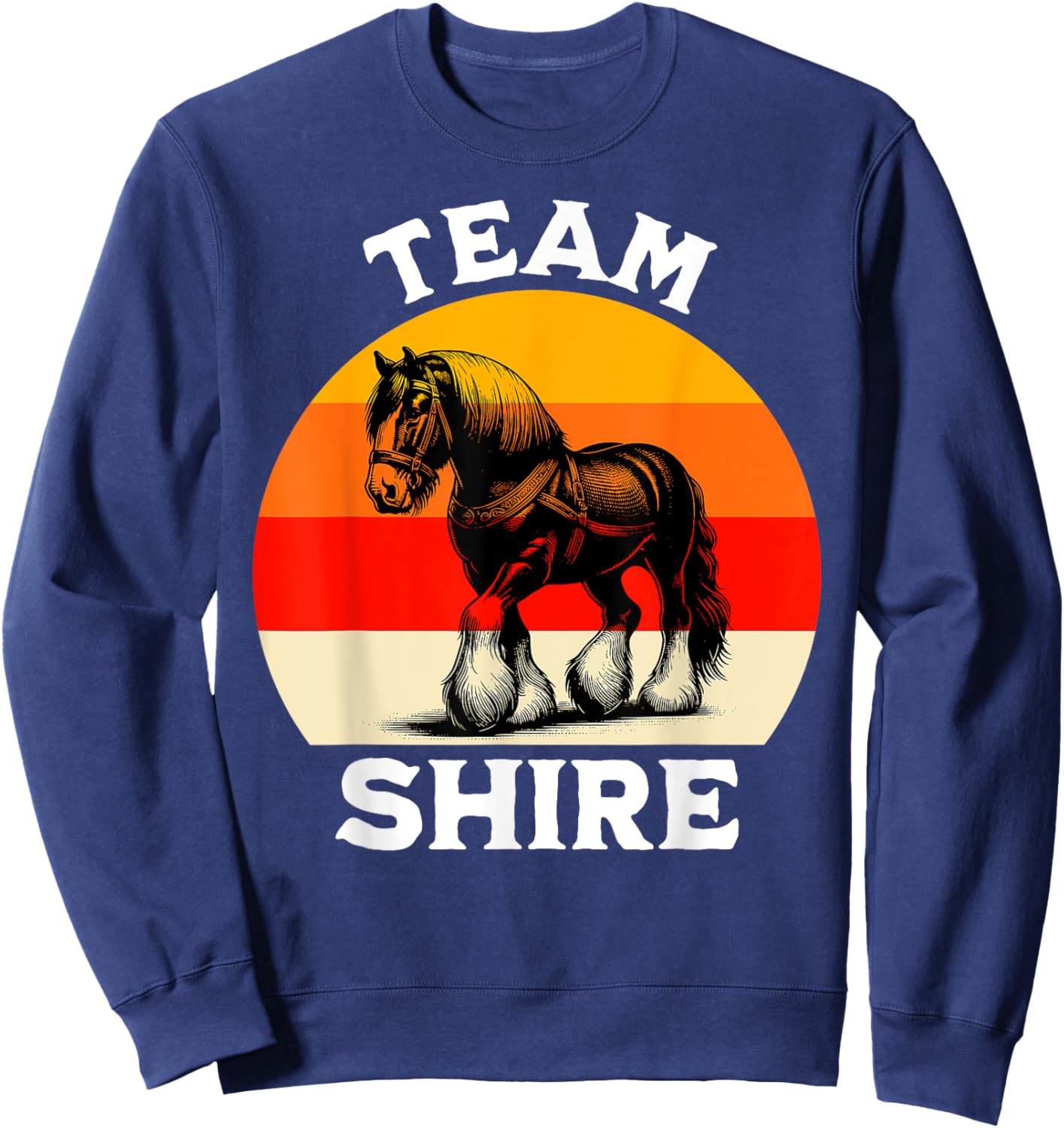 Shire Horse Team American Shire Horse Sweatshirt - Sweatshirt | Navy