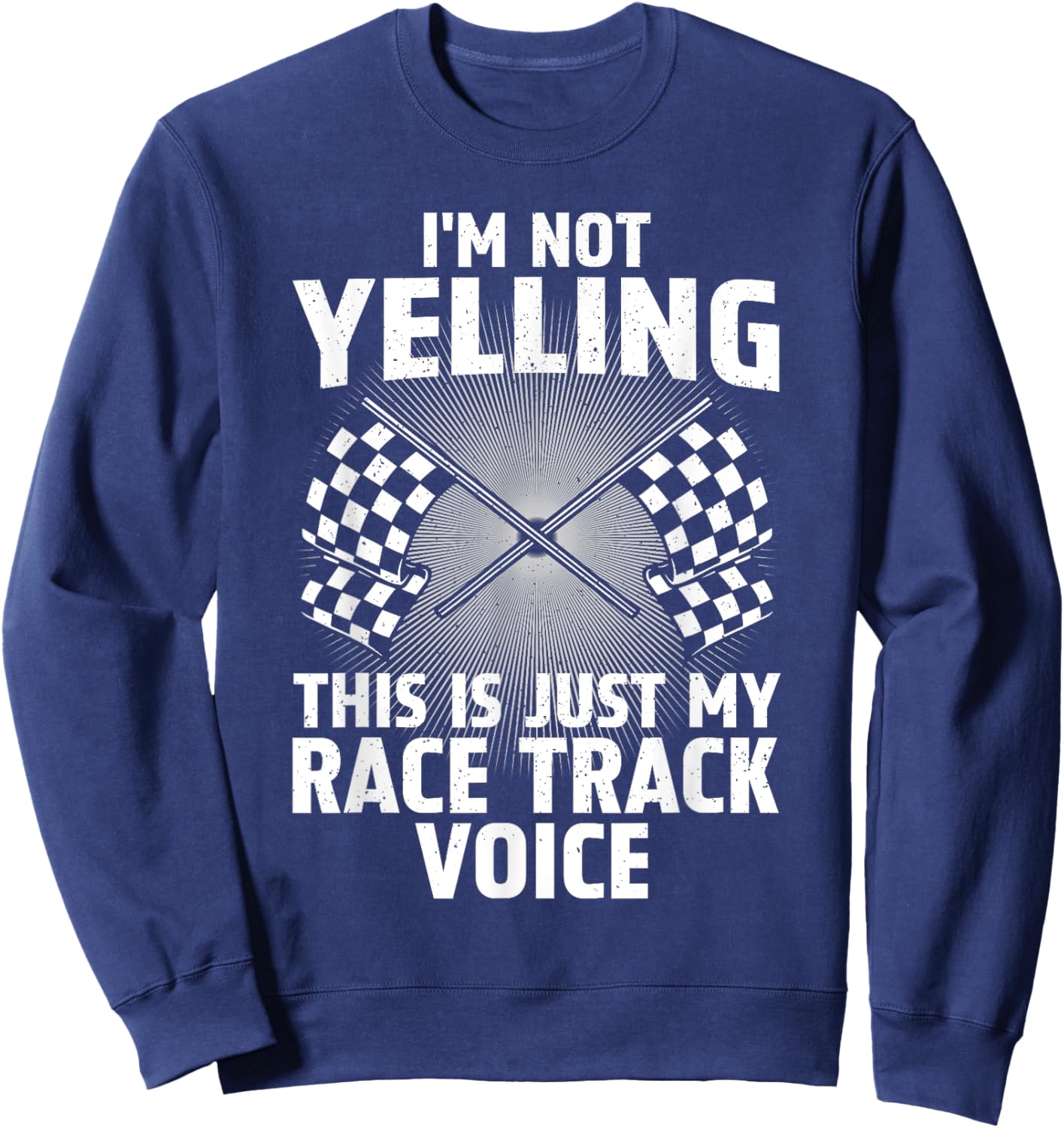 Best Racing Art Women Sprint Car Racecar Track Racer Sweatshirt - Sweatshirt | Navy