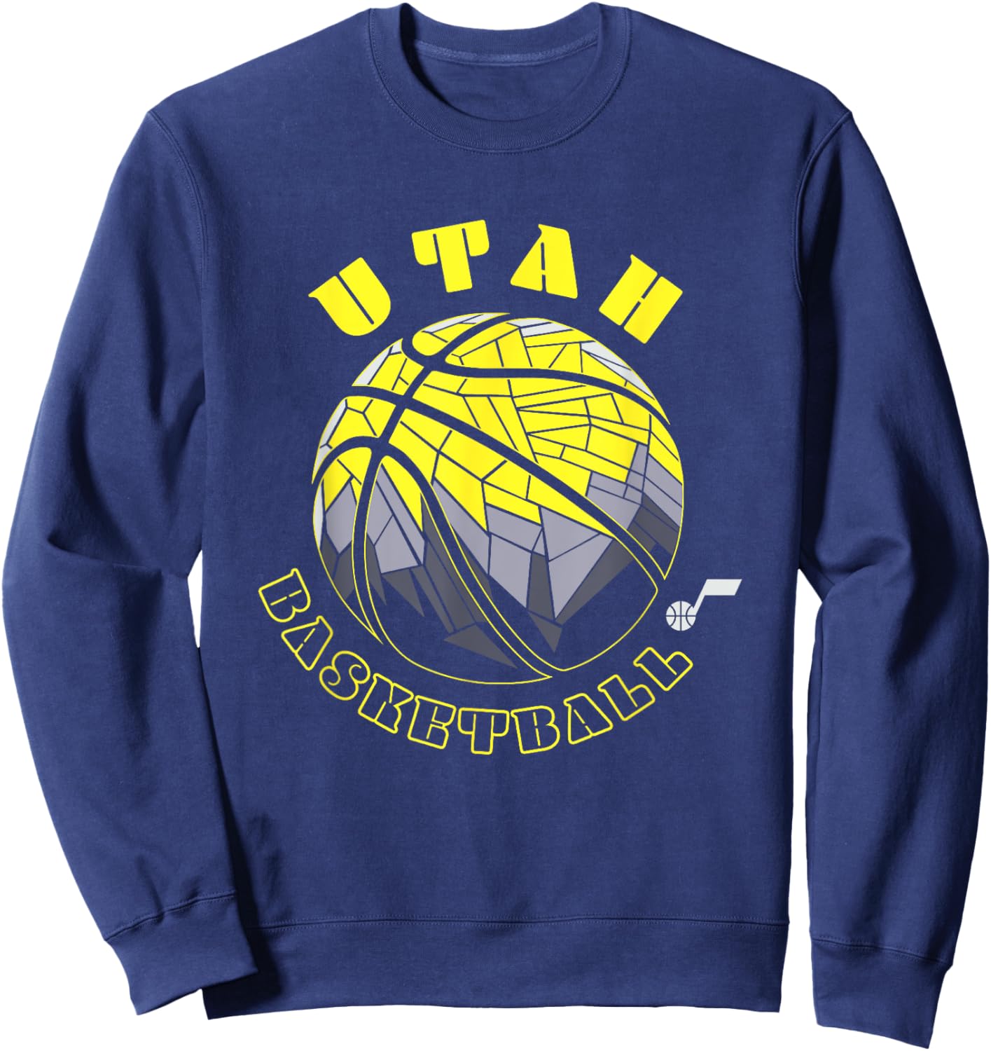 NBA Utah Jazz Neon Prism Basketball Sweatshirt - Sweatshirt | Navy
