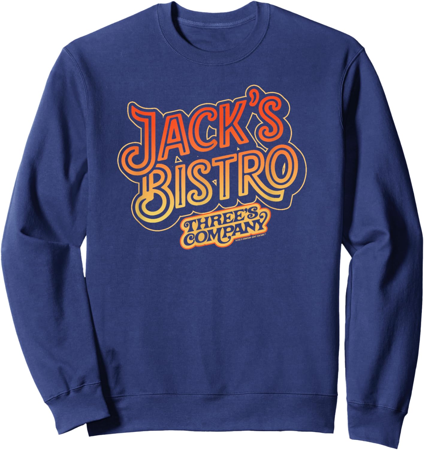 Jack's Bistro Retro Three's Company Jack Tripper Vintage Sweatshirt - Sweatshirt | Navy