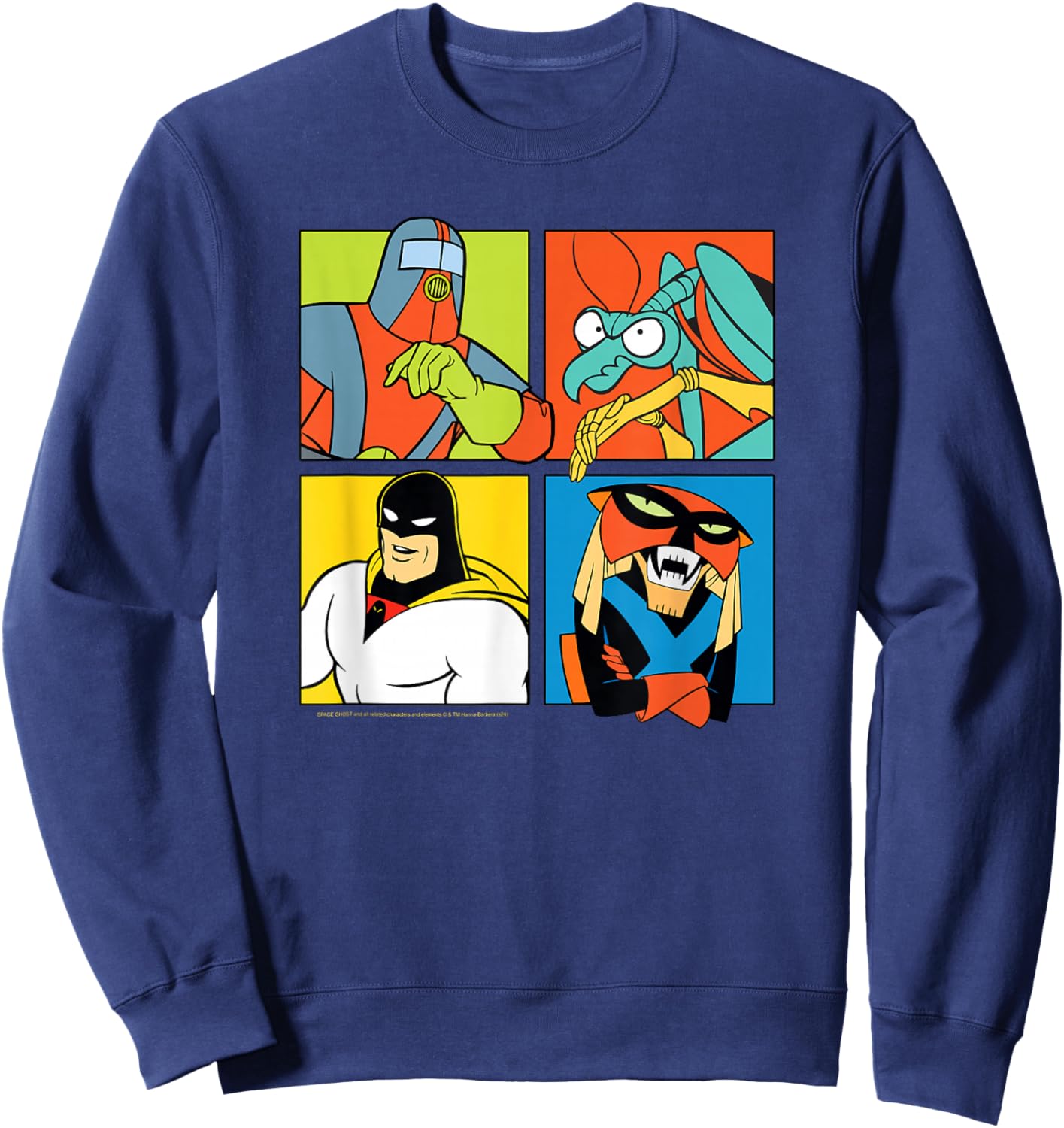Space Ghost Coast to Coast Hero Villains Sweatshirt - Sweatshirt | Navy