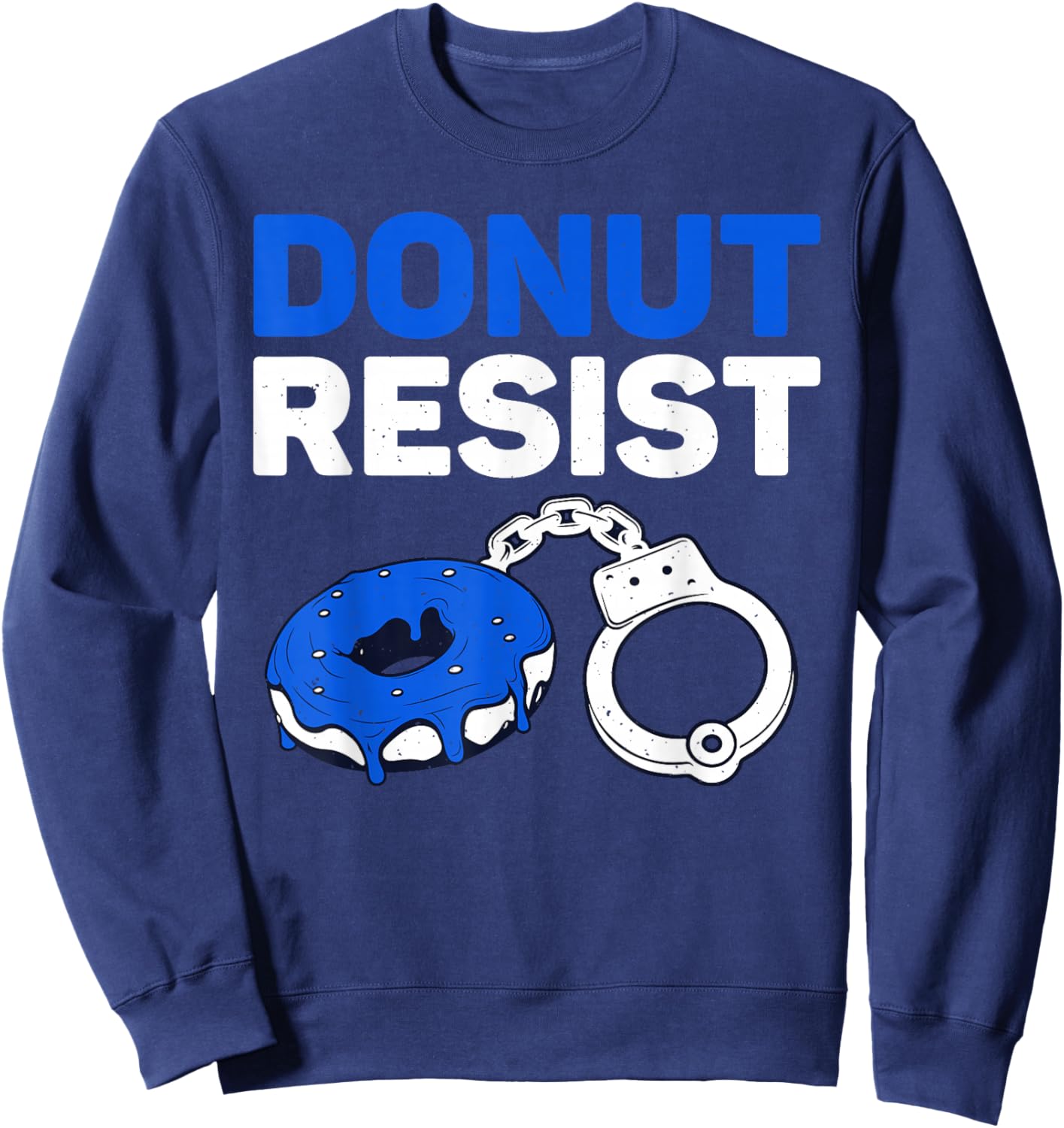 Funny Police Officer Art Women Cop Policeman Police Sweatshirt - Sweatshirt | Navy