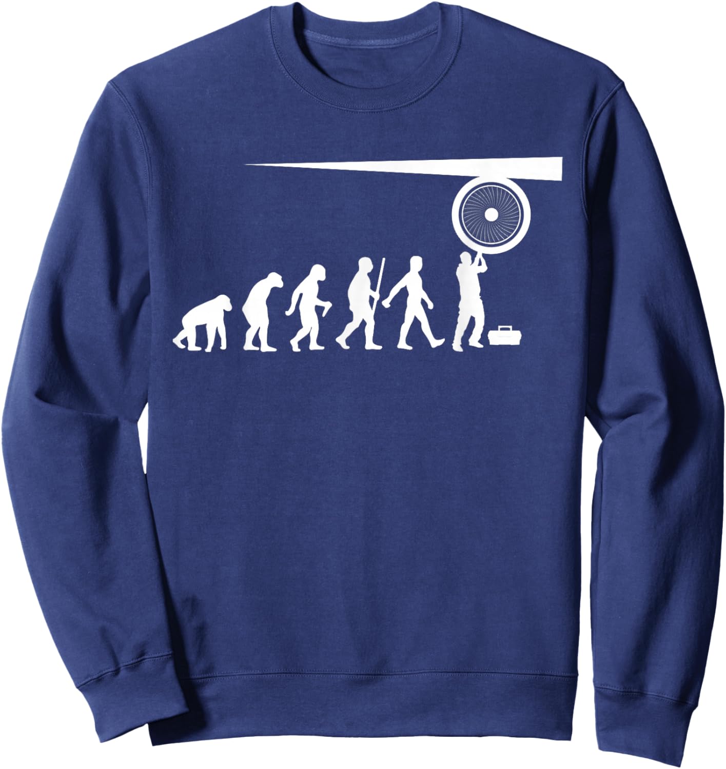 Best Aircraft Mechanic Art Women Aviation Mechanic Sweatshirt - Sweatshirt | Navy