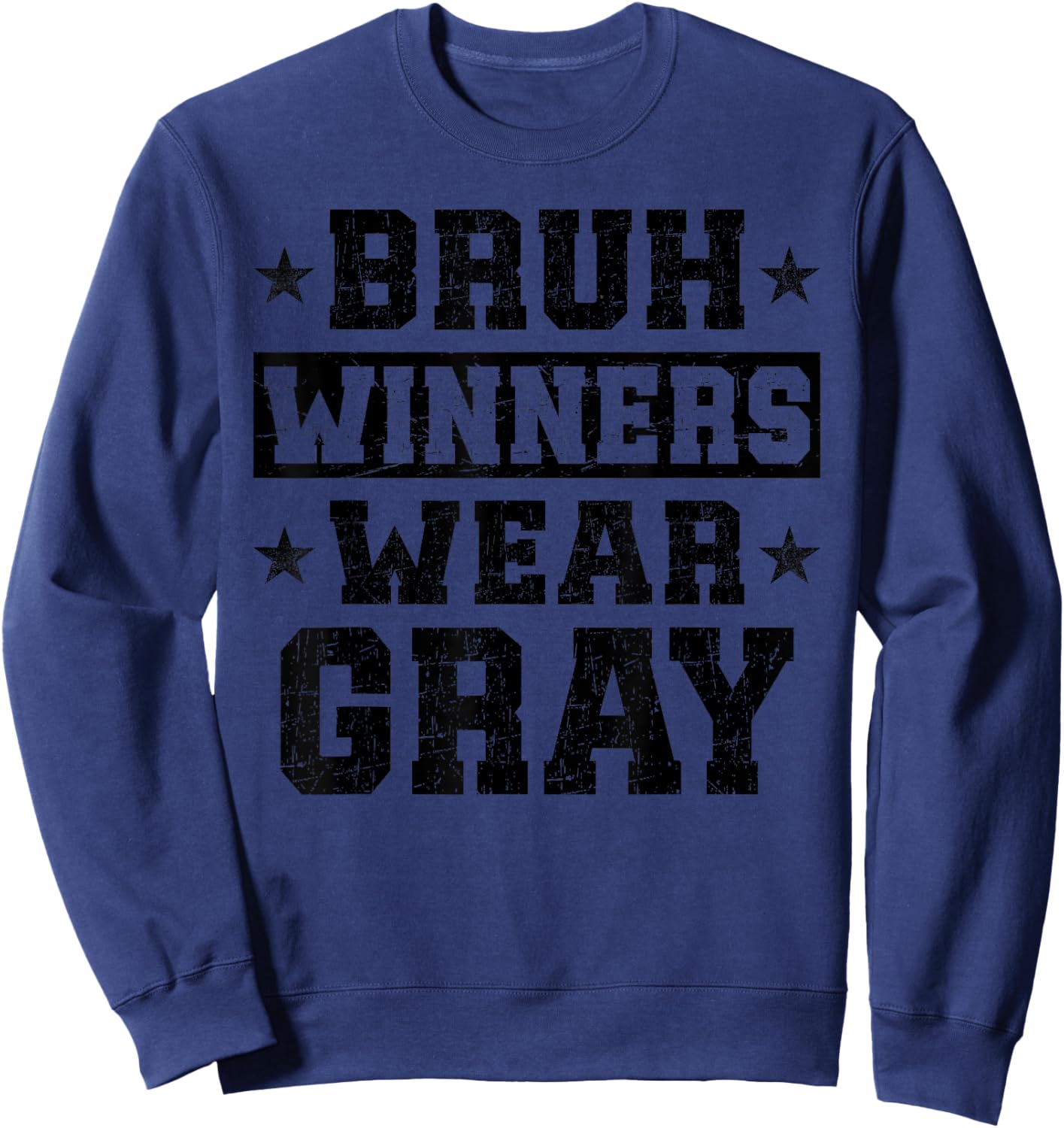 Spirit Week Winners Wear Gray Camp Team Game Color Sports Sweatshirt - Sweatshirt | Navy