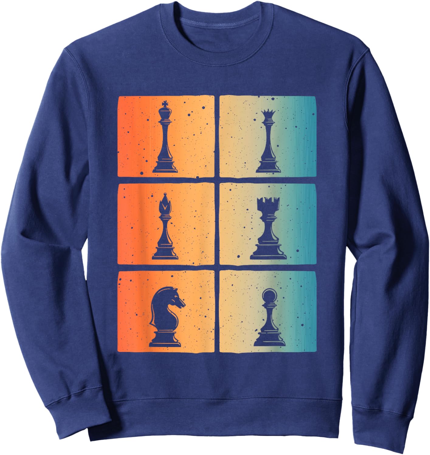 Cool Chess Art Women Kids Chess Player Chess Novelty Sweatshirt - Sweatshirt | Navy