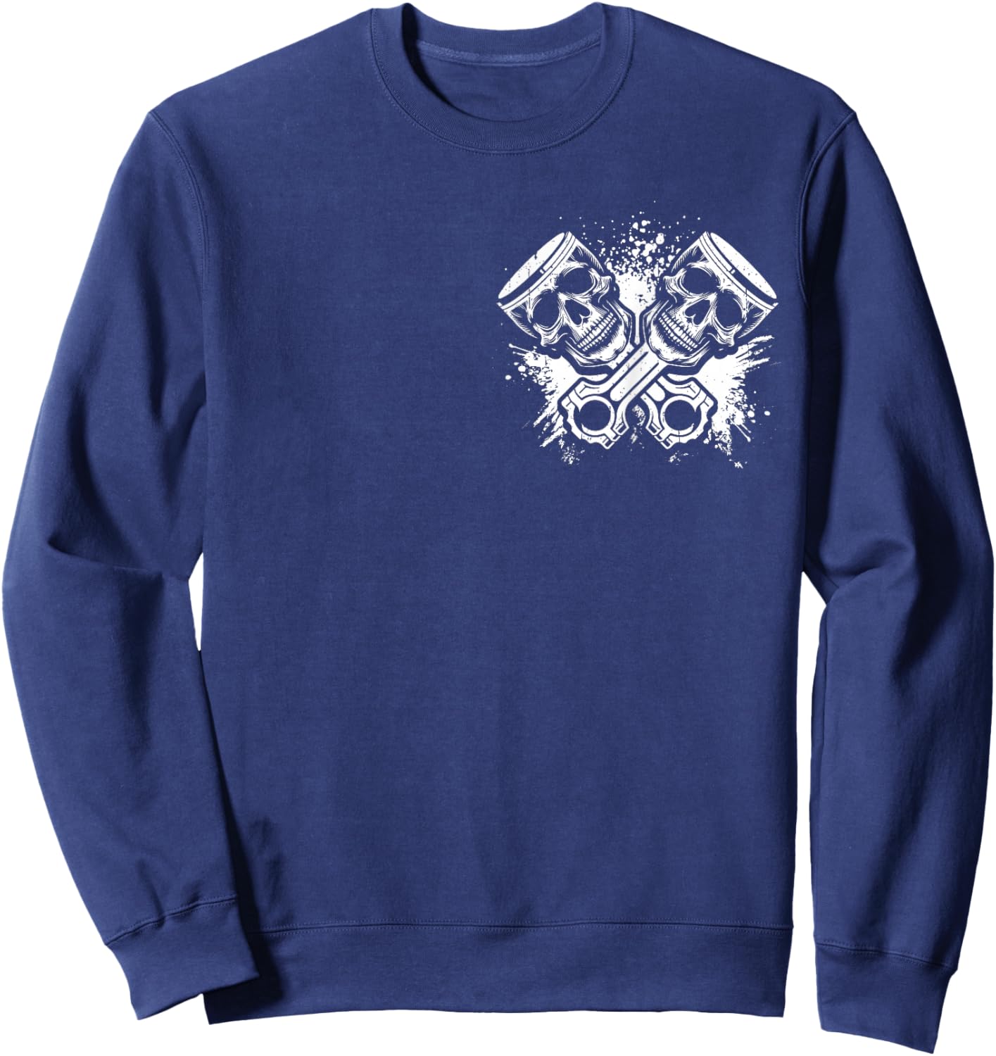 Piston Skulls Sweatshirt - Sweatshirt | Navy