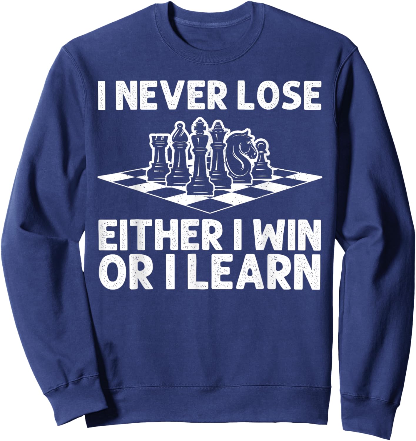 Cool Chess Design Women Chess Lover Chess Player Sweatshirt - Sweatshirt | Navy