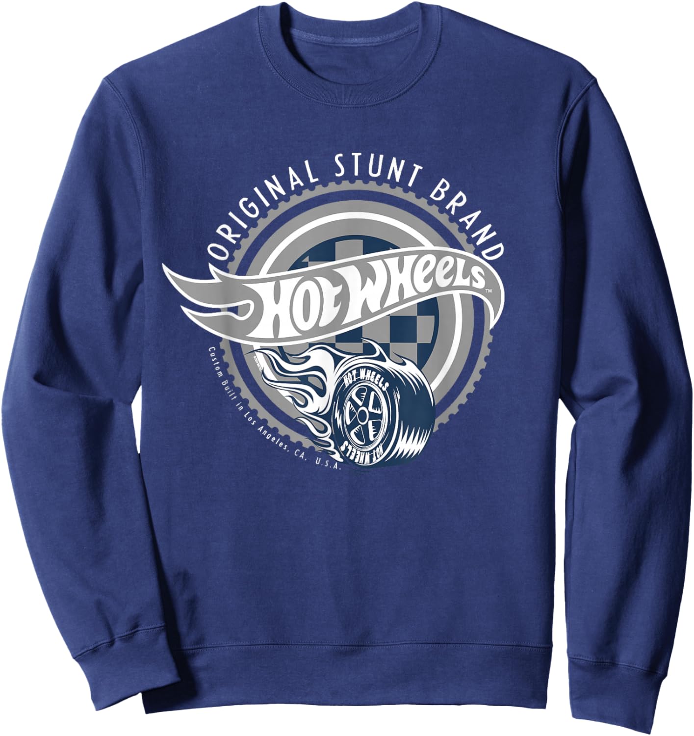 Hot Wheels Original Stunt Brand Grey Logo Sweatshirt - Sweatshirt | Navy