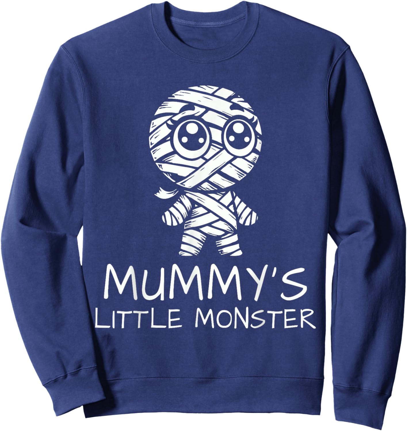 Mummy's Little Monster Halloween Costume Sweatshirt - Sweatshirt | Navy
