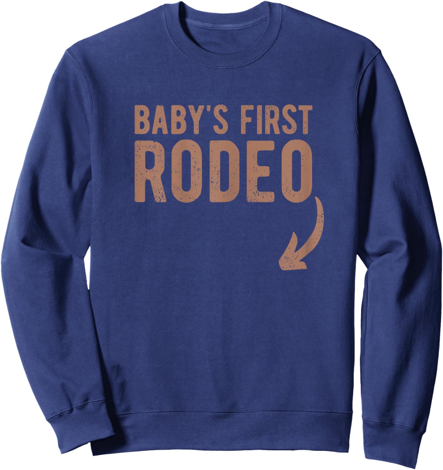Pregnancy Rodeo Outfit Funny Mom To Be Pregnancy Rodeo Sweatshirt - Sweatshirt | Navy